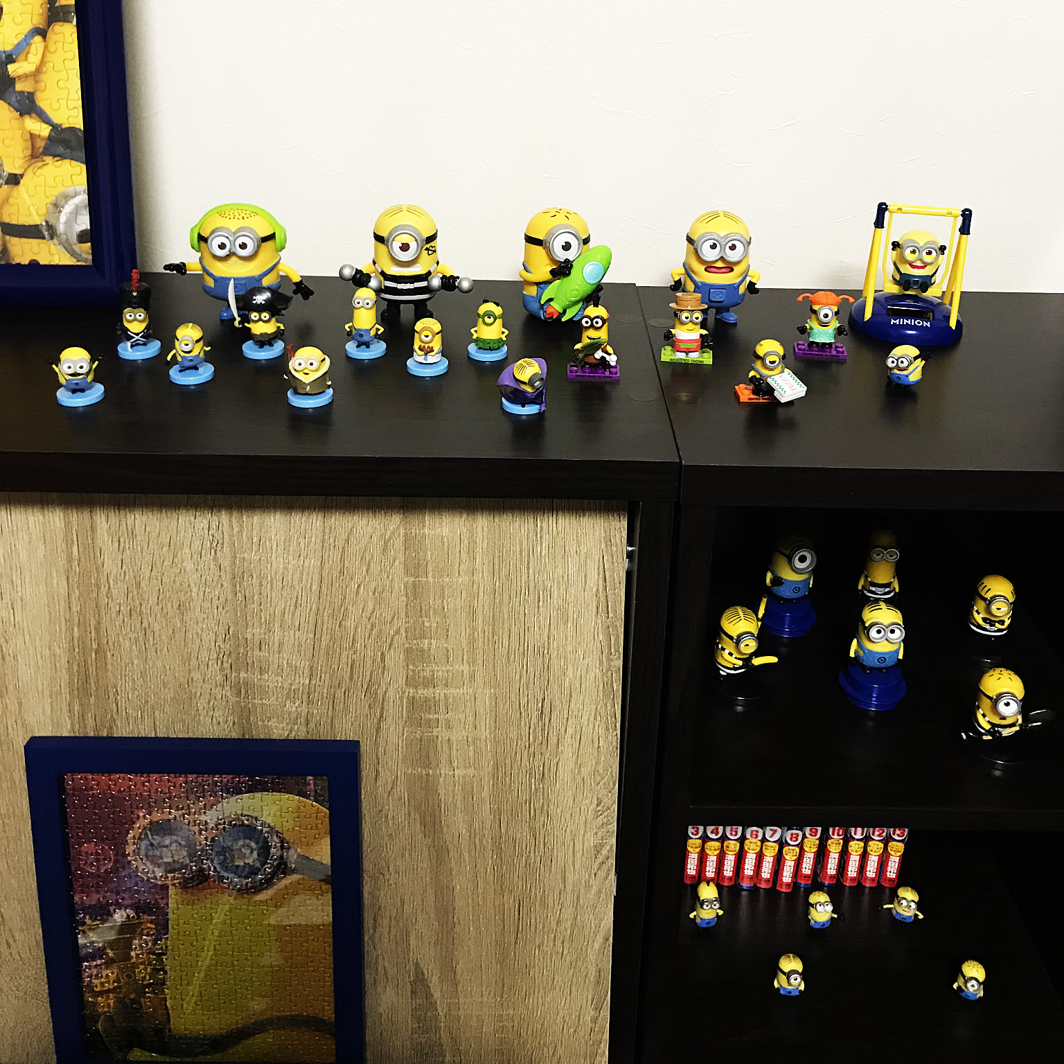 フィギュア ミニオンのおしゃれなアレンジ・飾り方のインテリア