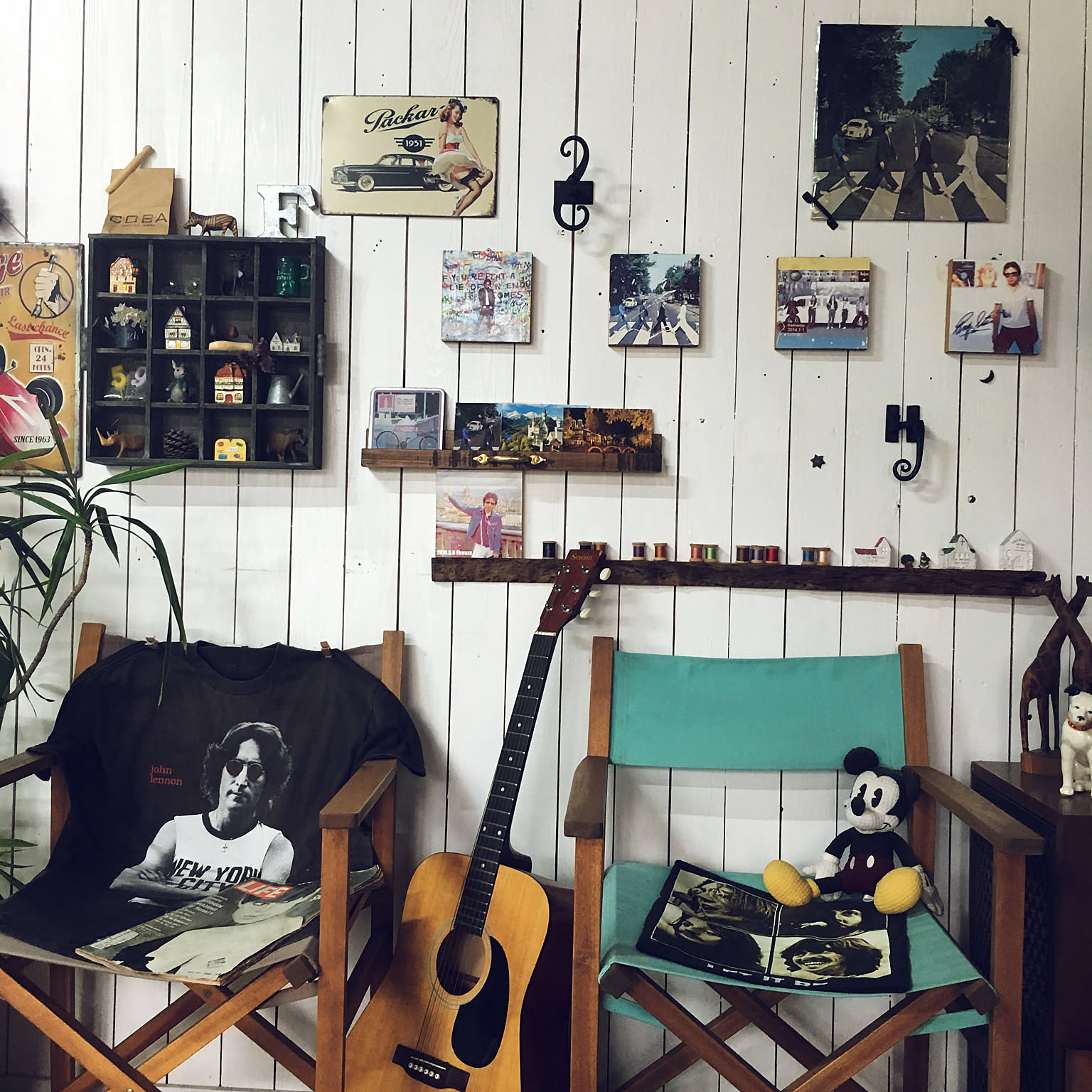 ビートルズ インテリア アンティーク ビートルズのおしゃれなアレンジ・飾り方のインテリア