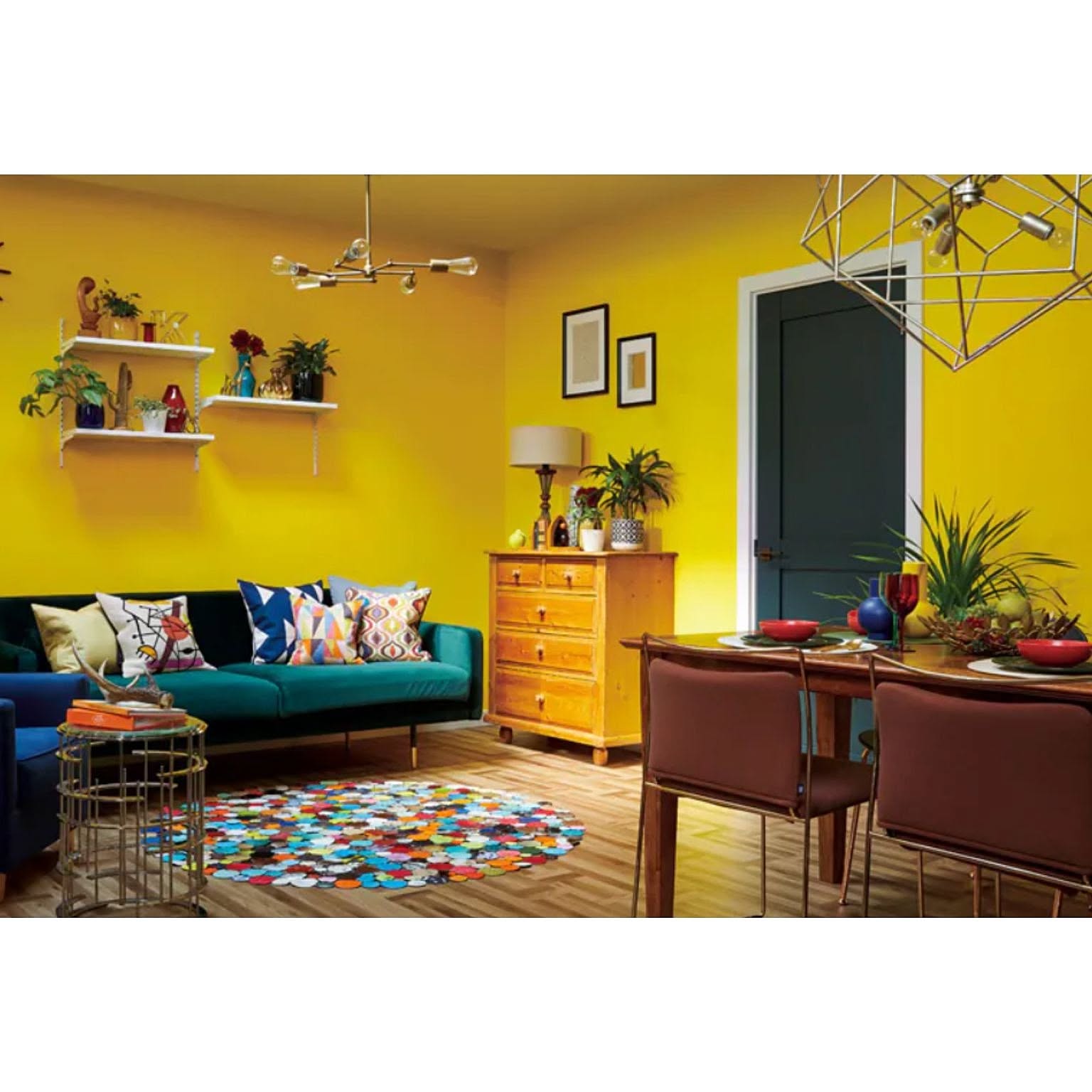 映えるカラフルインテリア カラフル 木目のインテリア実例 ｜ RoomClip（ルームクリップ）