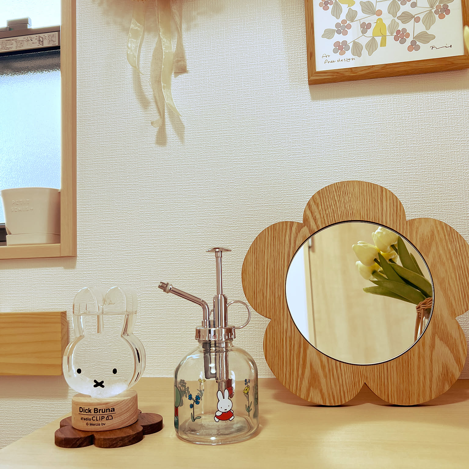 ミッフィー Studio Clipのおしゃれなアレンジ・飾り方のインテリア実例