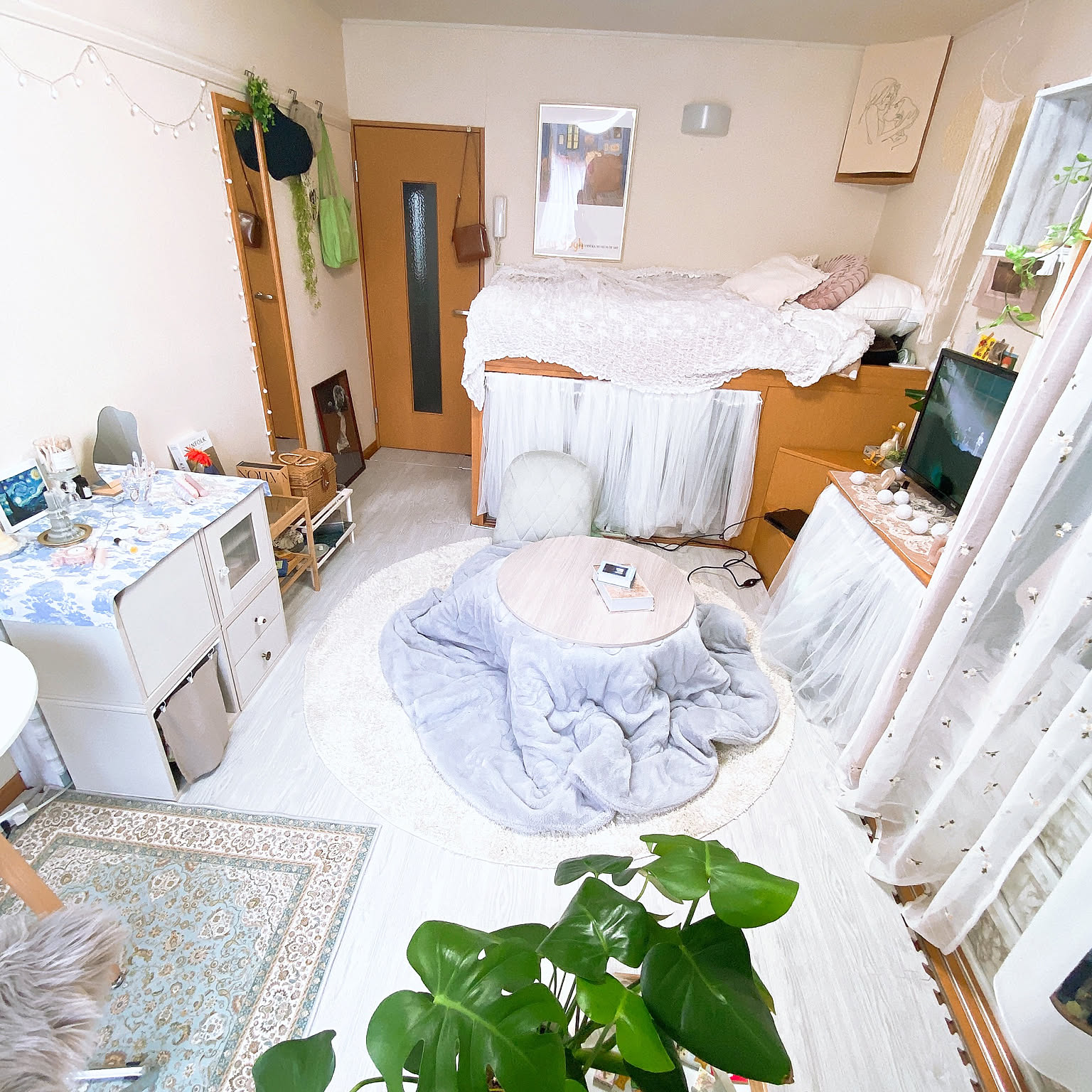 部屋全体 レオパレスの商品を使ったおしゃれなインテリア実例