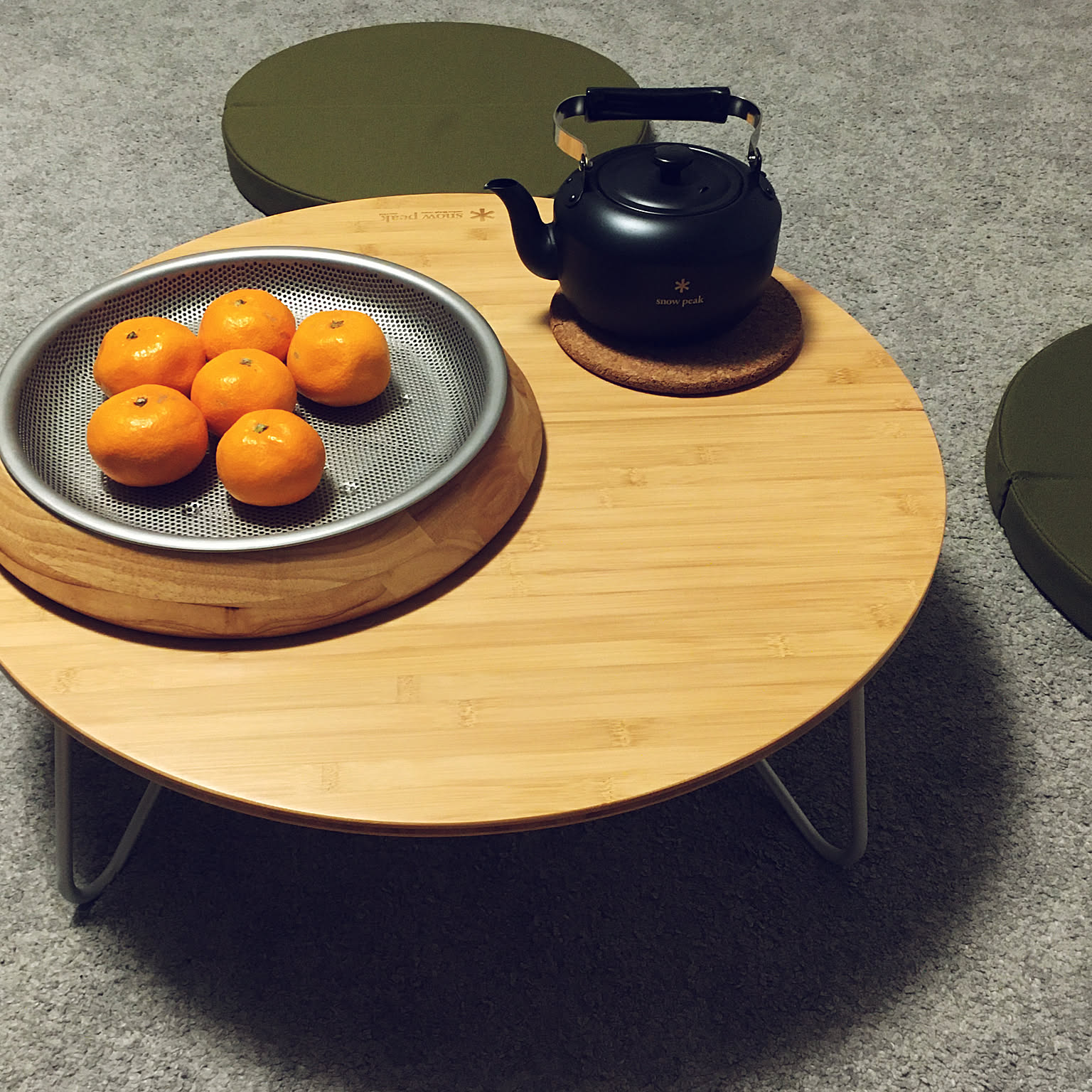 ちゃぶ台 スノーピークのおしゃれなアレンジ・飾り方の