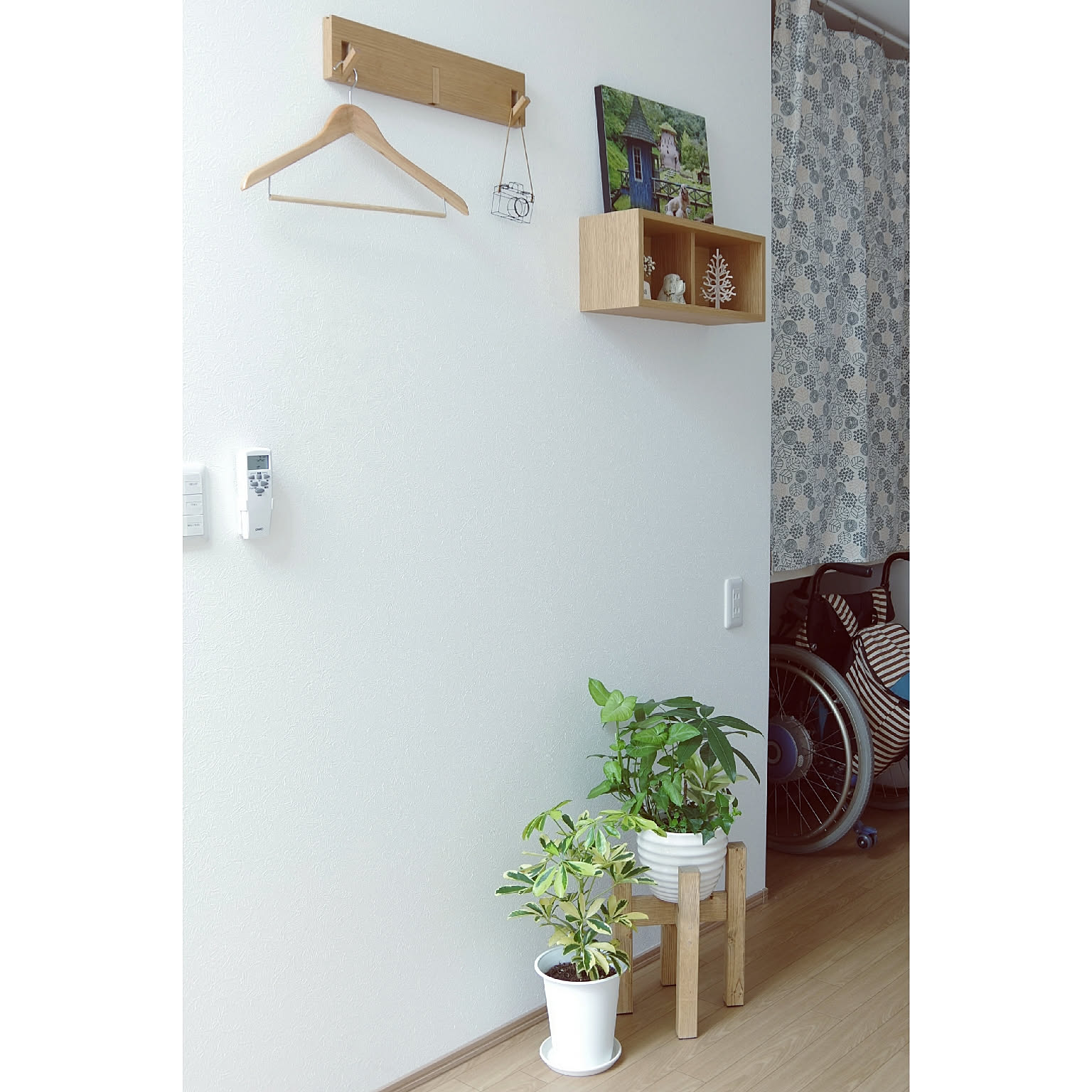 壁/天井/無印良品 壁に付けられる家具/3連ハンガー/コートハンガー