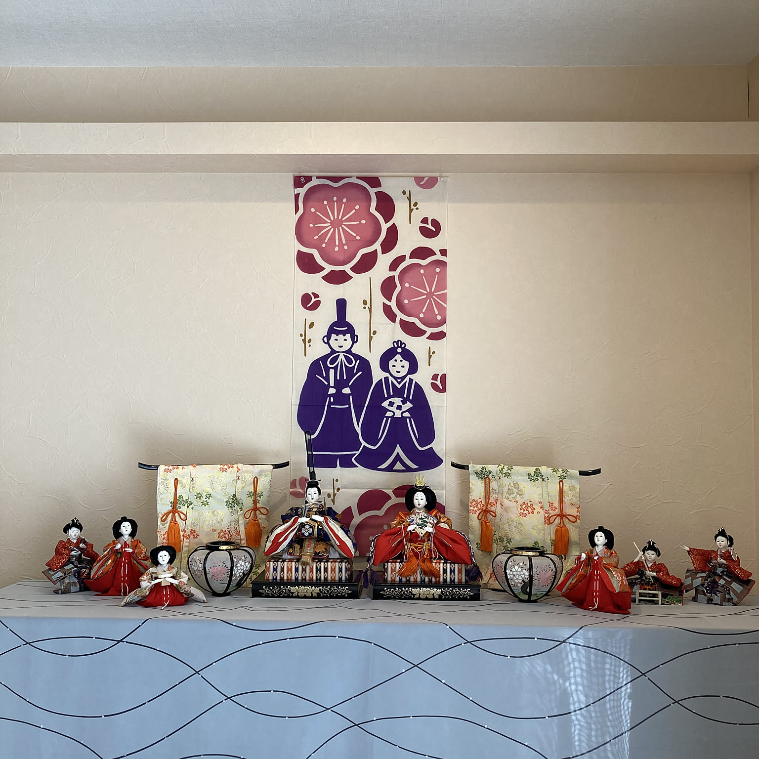 ジャンク】平和殿 お雛様 置き方作り方不明 傷み大 アレンジ用 時代物