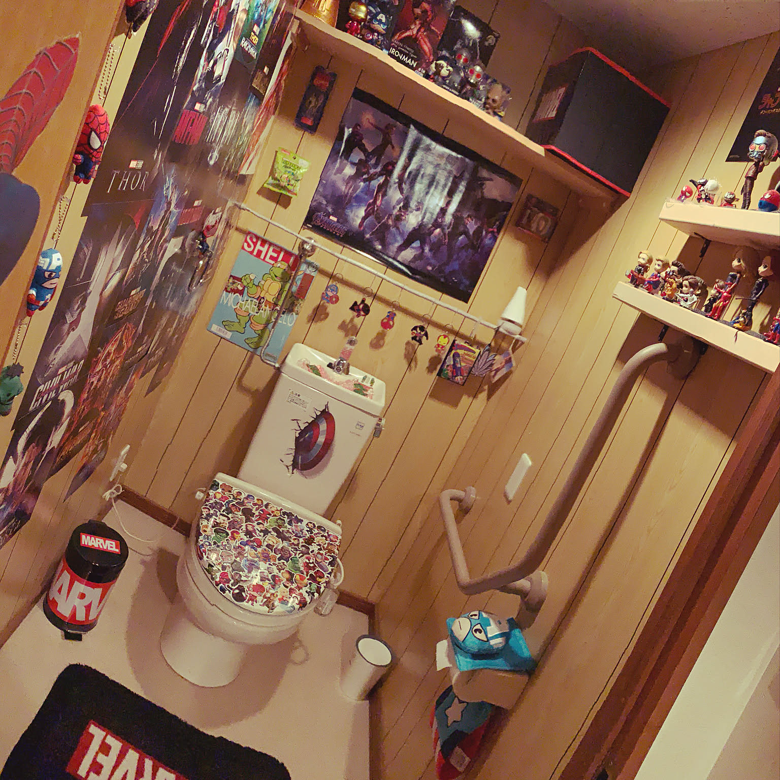 3Dスパイダーマンスーパーマン漫画アイアンマン子供部屋背景壁紙
