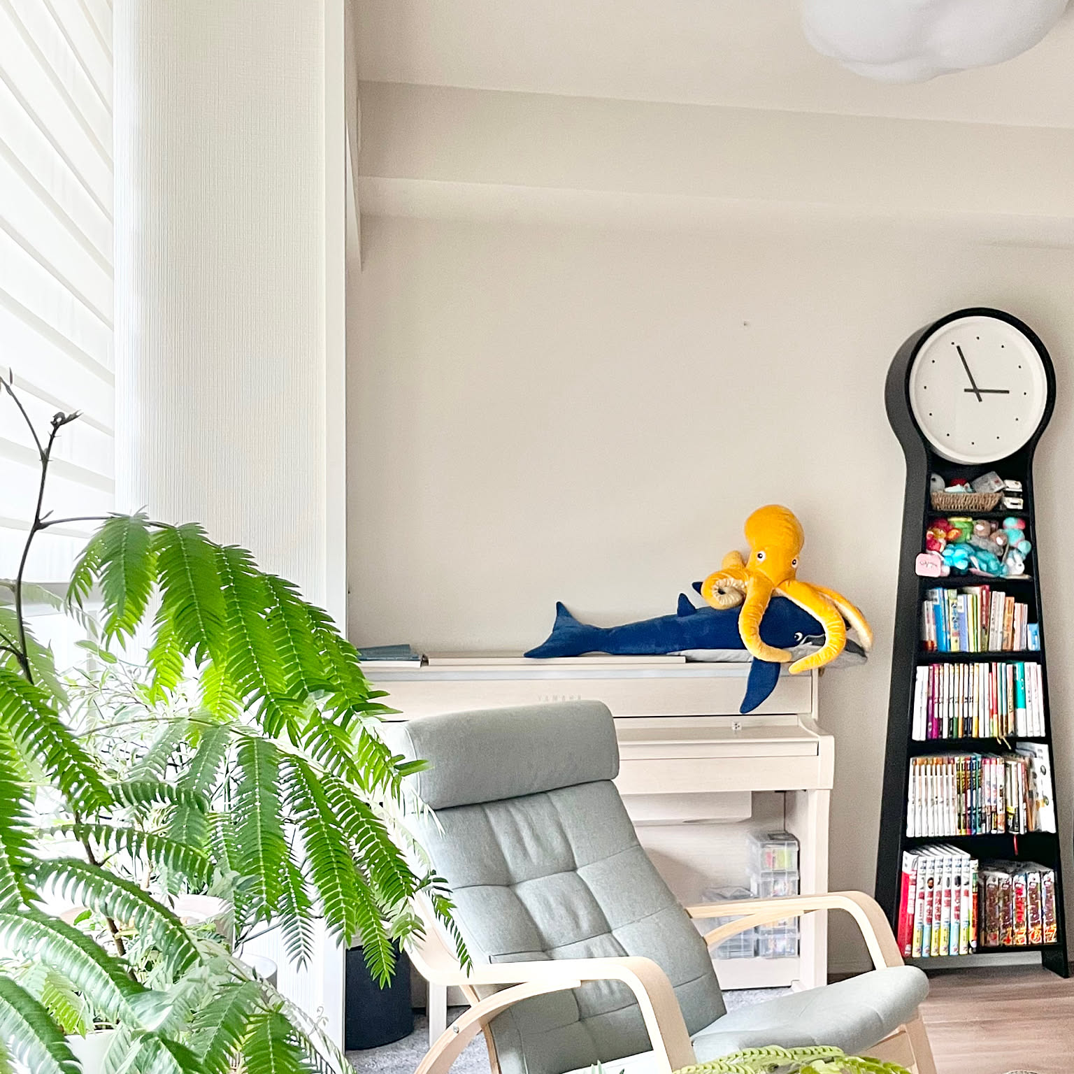 IKEA イケア 棚付き時計 置き時計 時計 PS Pendel ペンデル 本棚