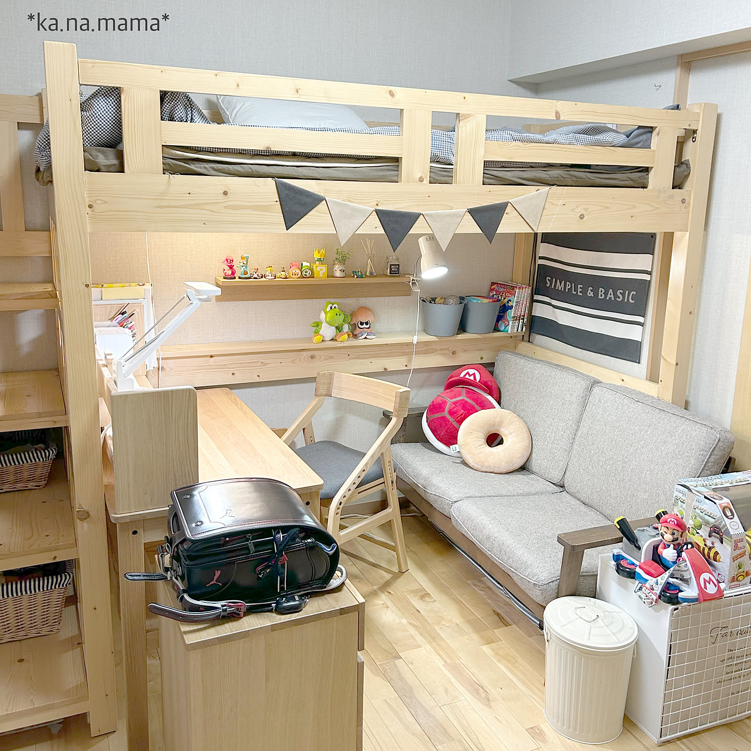 ロフトベッド 子供部屋♪のおすすめ商品とおしゃれな実例 ロフトベッド 子供部屋♪のおすすめ商品とおしゃれな実例