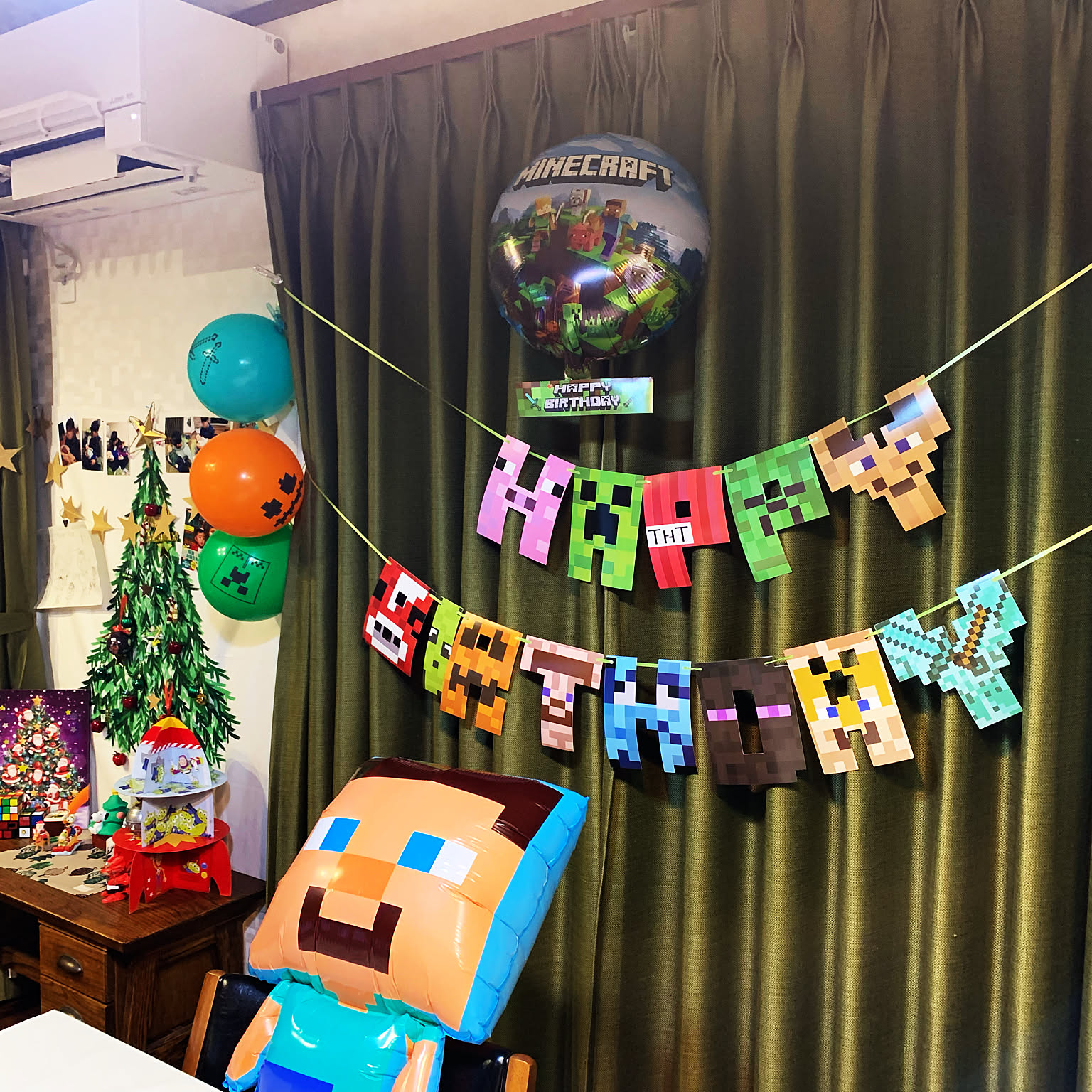マイクラ誕生日飾りのインテリア実例 ｜ RoomClip（ルームクリップ）