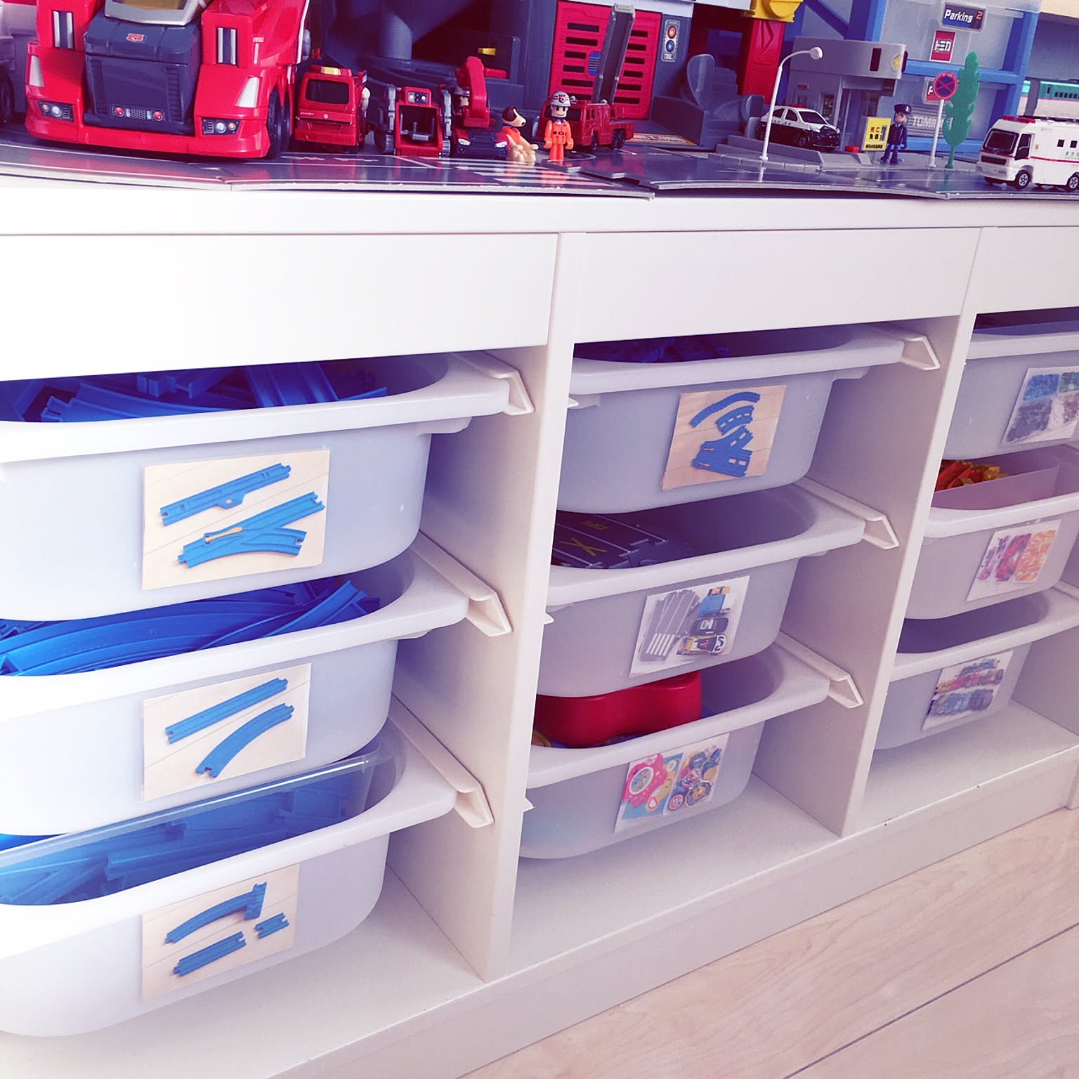 棚/トロファスト/プラレール/IKEA/イケアなどのインテリア