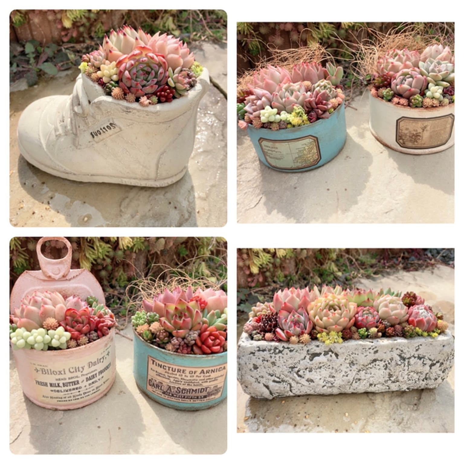 No.290 リメイク鉢 リメ鉢 リメ缶 植木鉢 多肉植物