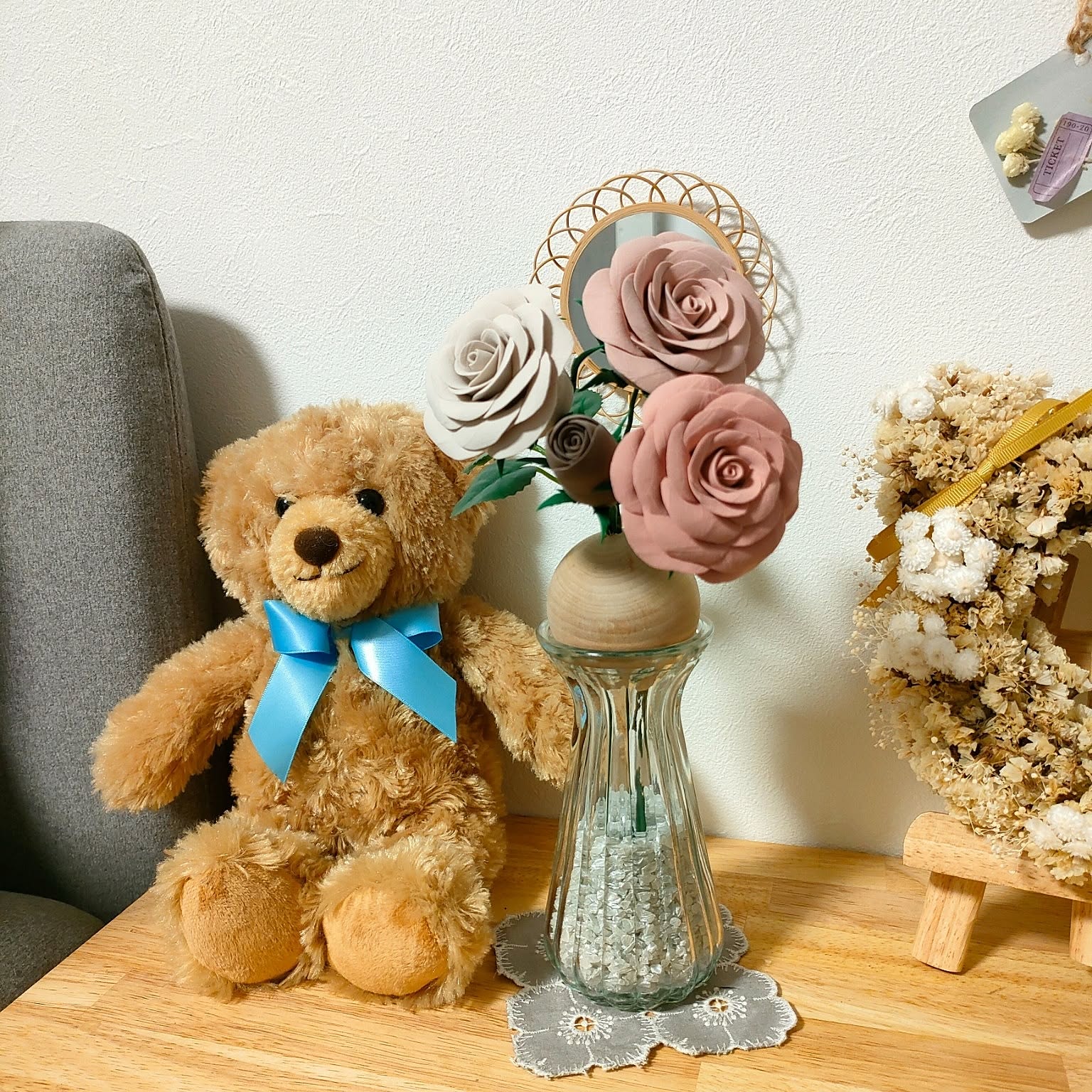 フラワーベース くまのぬいぐるみのおすすめ商品とおしゃれな