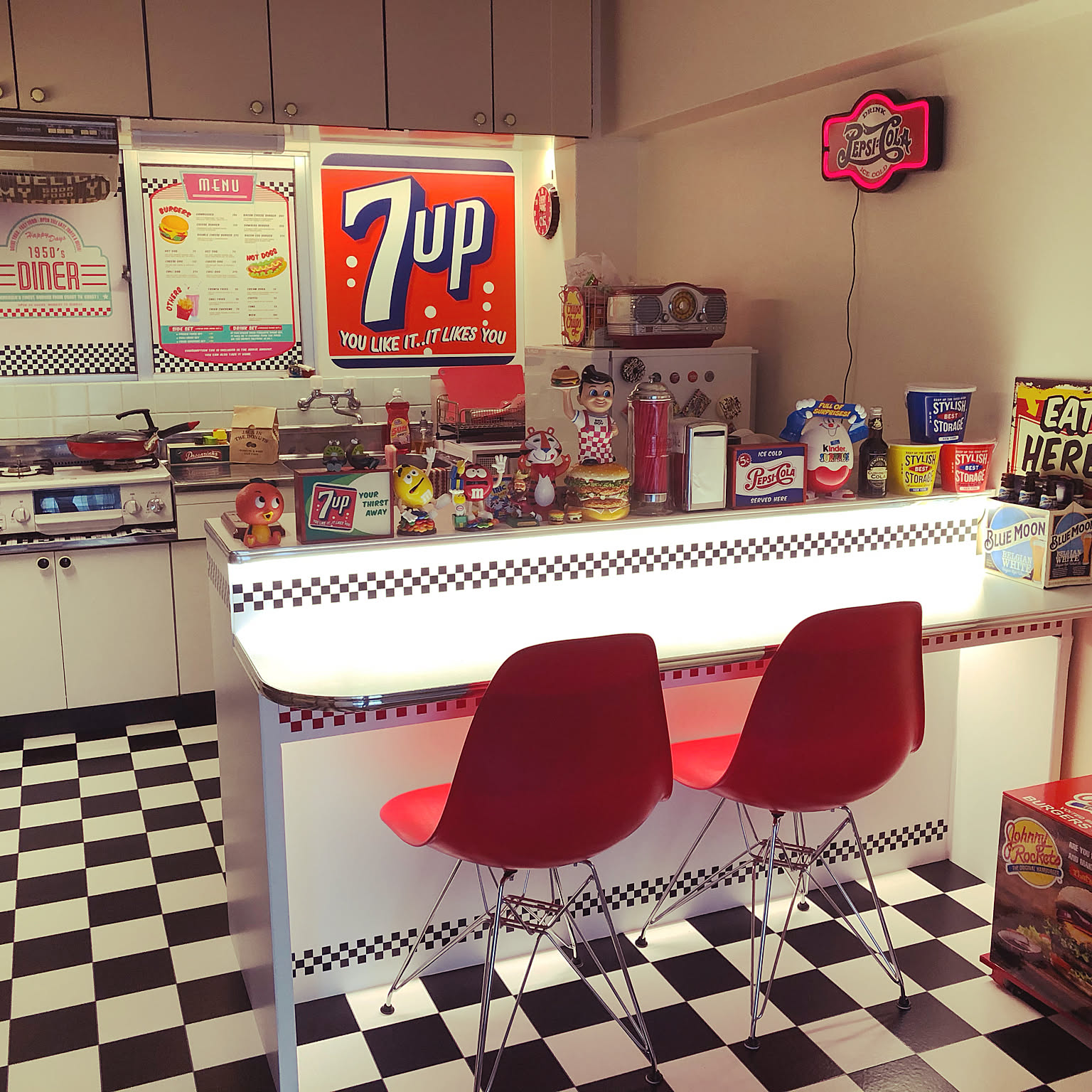 【限定デザイン】ペプシコーラ 木製3段収納棚 アメ雑風インテリア 限定デザイン】ペプシコーラ 木製3段収納棚 アメ雑風インテリア