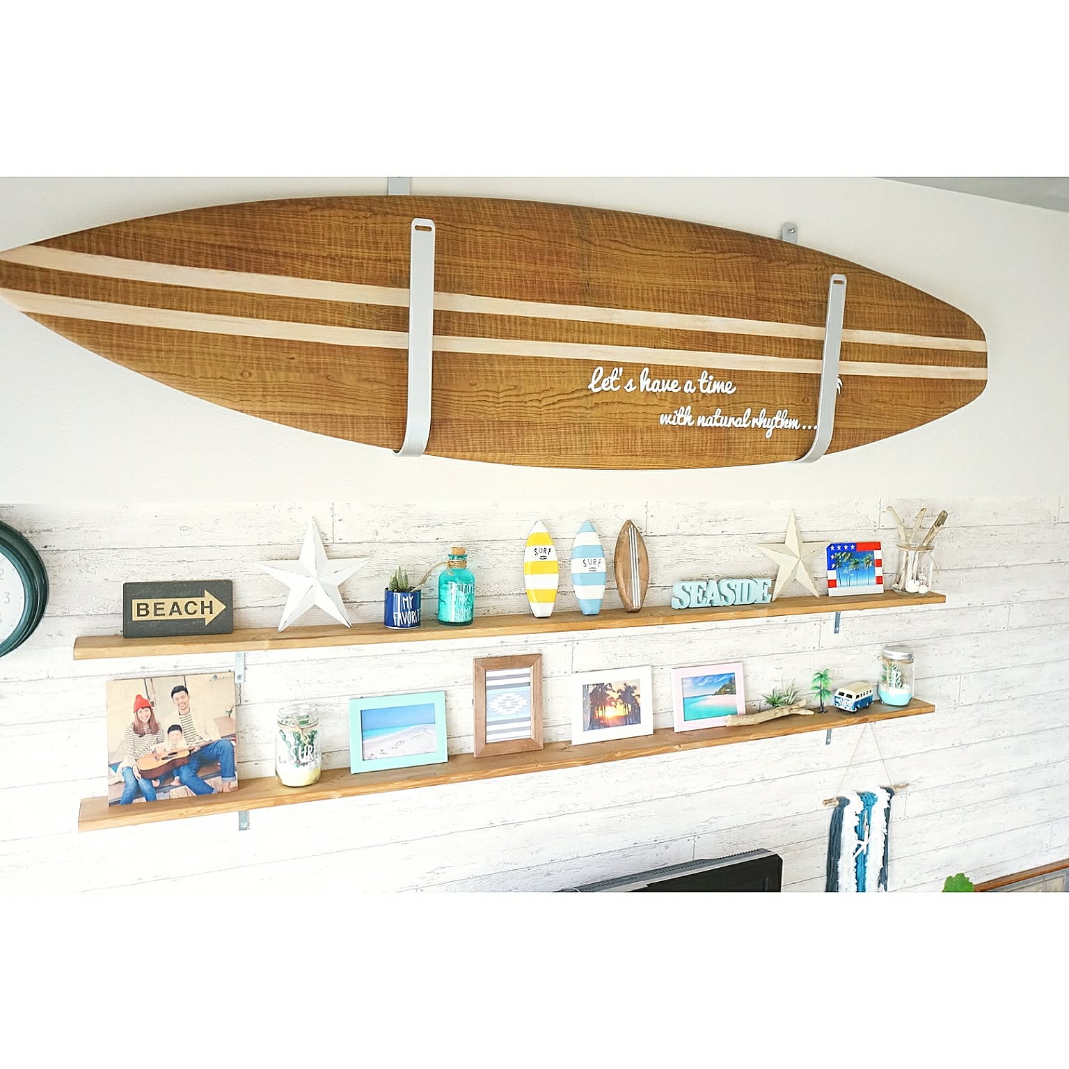 サーフボード インテリアにも！ サーフボード インテリア 壁掛け オブジェ | ShonanLivingArt