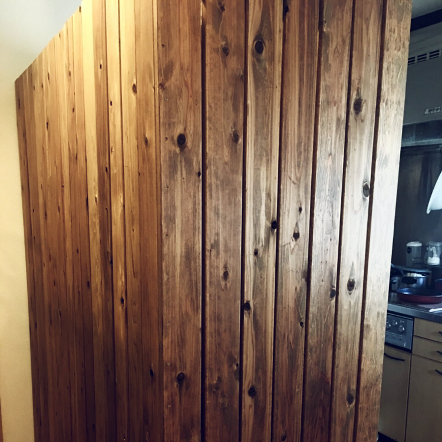 ワトコオイルダークウォルナット 杉材のインテリア実例 ｜ RoomClip