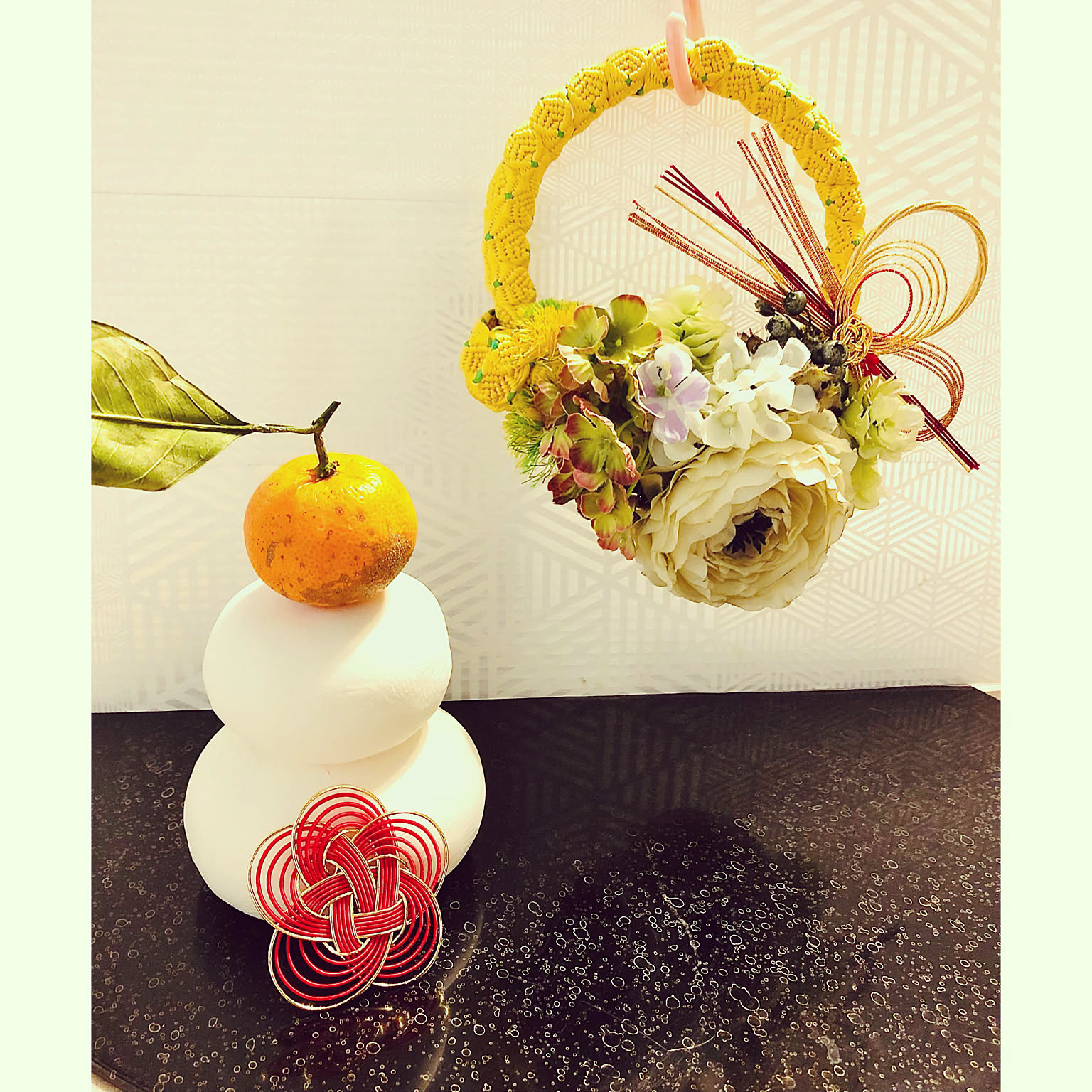 壁/天井/お正月飾り/餅花/100均/DIYのインテリア実例 - 2017-01-05 12