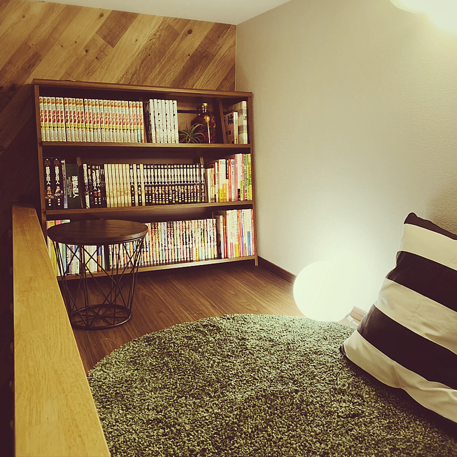 本棚 ブック ラグマット 輸入雑貨 ピクチャー カーペット USA輸入 地球儀