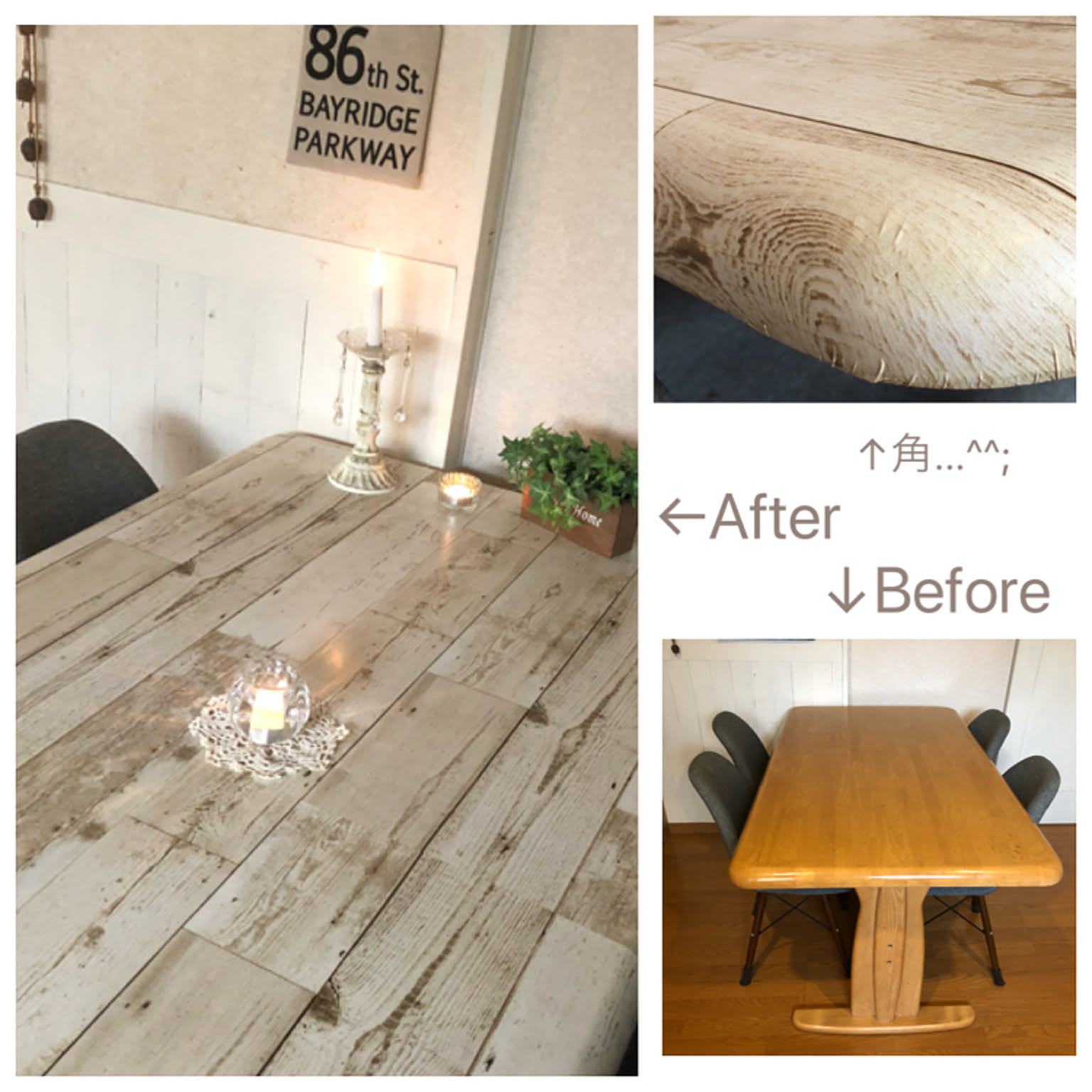 【リメイク】 ビンテージ ワークテーブル／ダイニングテーブル リメイクワークテーブル 作業台 古材 ボート材/Remake Work Table Made
