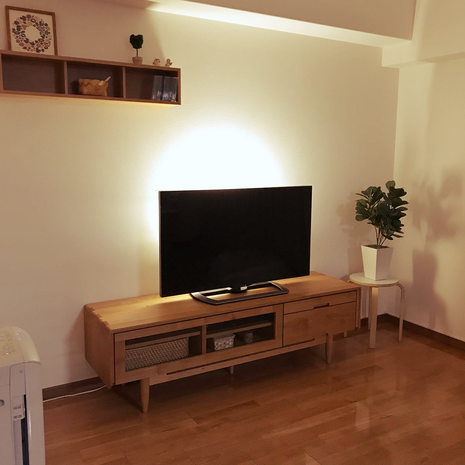 LED間接照明付きのテレビボード （愛知県 名古屋市） | 名古屋の