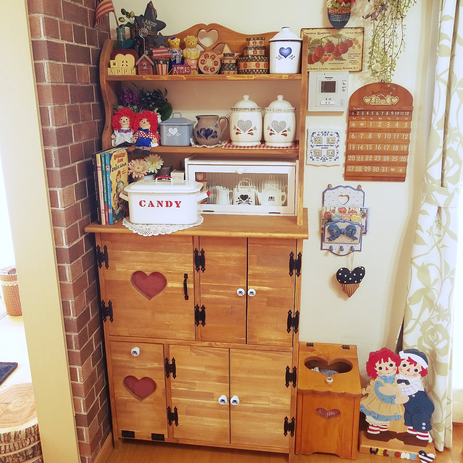 棚/カントリー雑貨/カントリー/ラガディ・アン＆アンディ/ハンドメイド