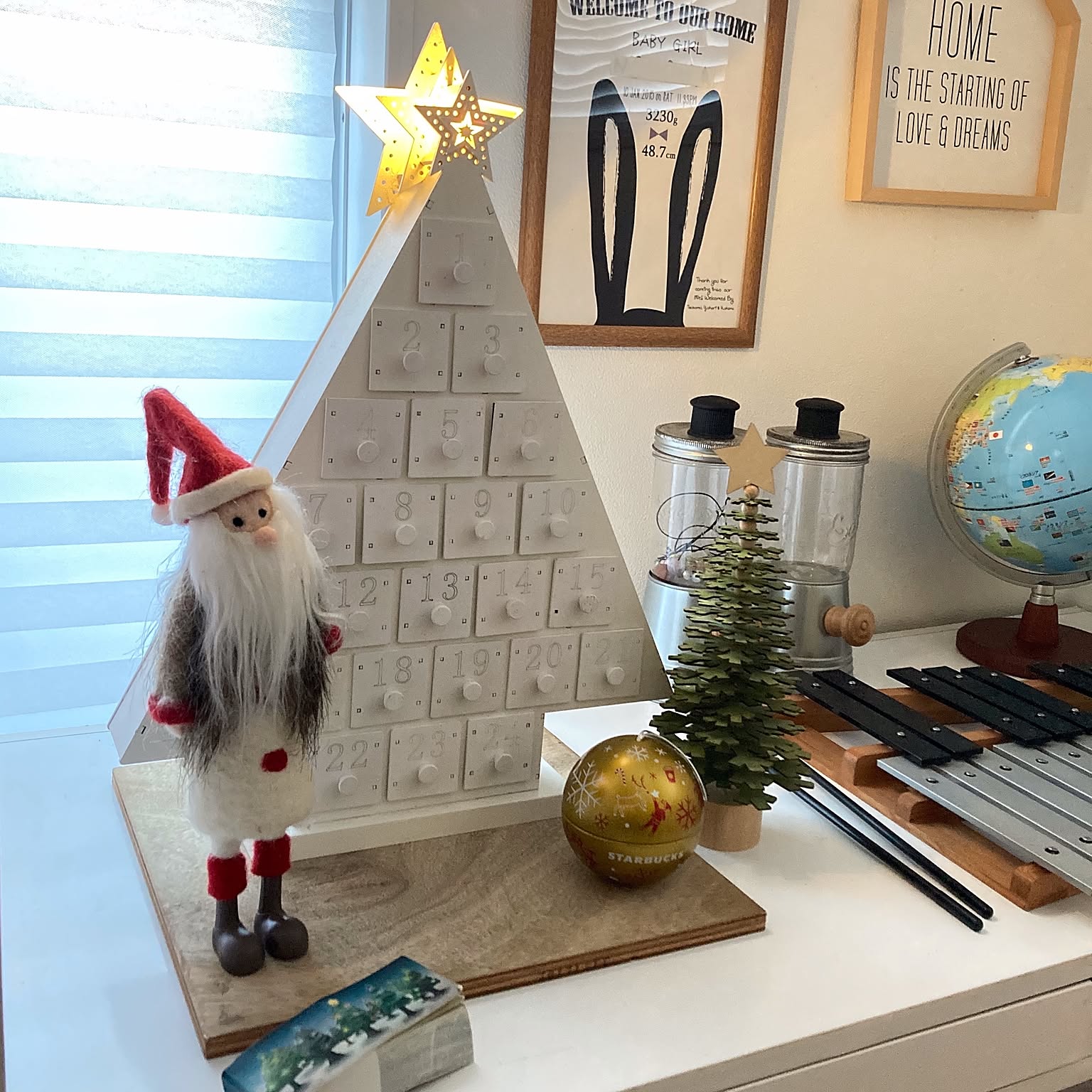 ZARA  アドベントカレンダー　クリスマスストッキング ZARA HOME アドベントカレンダーのおしゃれなアレンジ・飾り方の