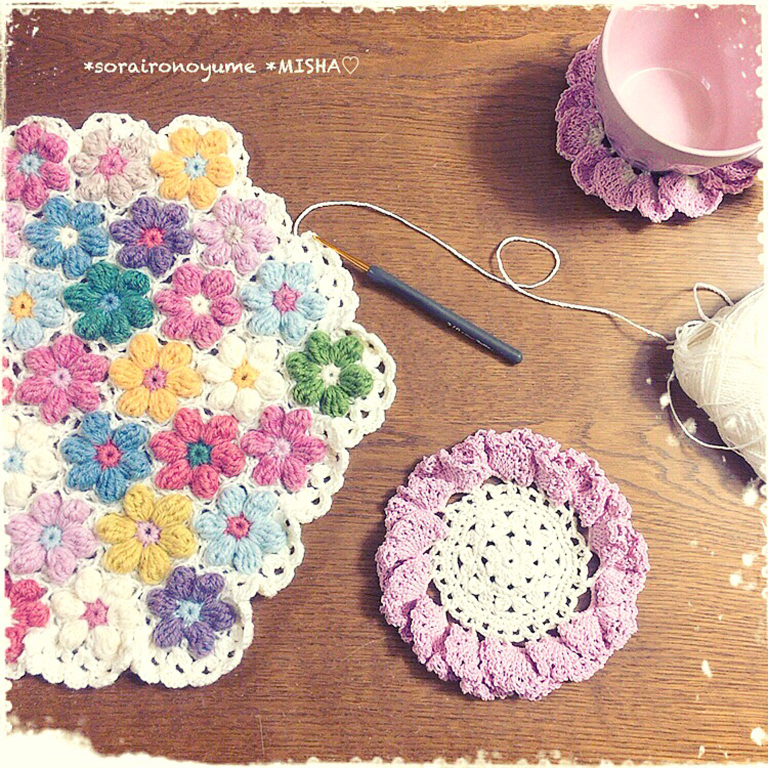 ˊᵕˋ*♡プロフ必読様専用☆かぎ針編風＊レース＊ビスチェノースリー