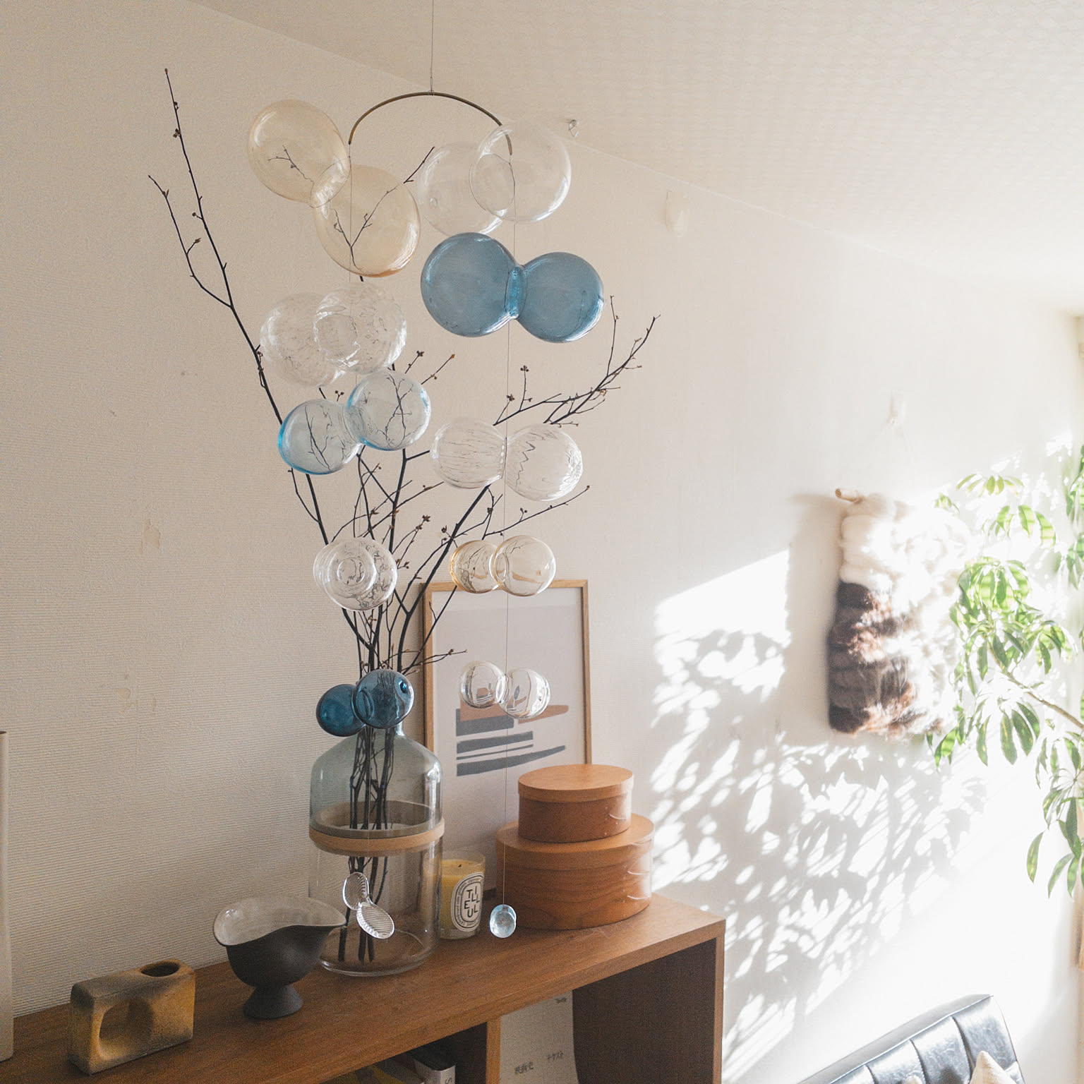 ガラスのモビール 櫻井彩のインテリア実例 ｜ RoomClip（ルームクリップ）