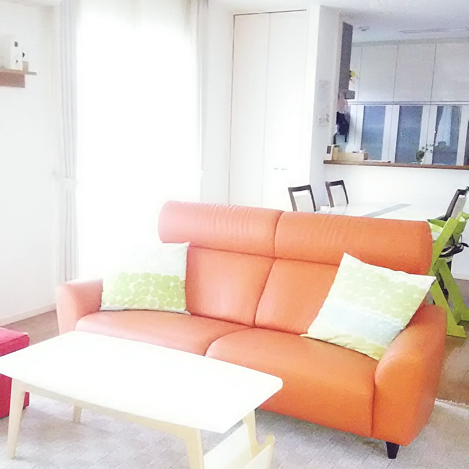 橙色のソファー オレンジ系の三人掛けソファ - インテリア・家具通販【FLYMEe】