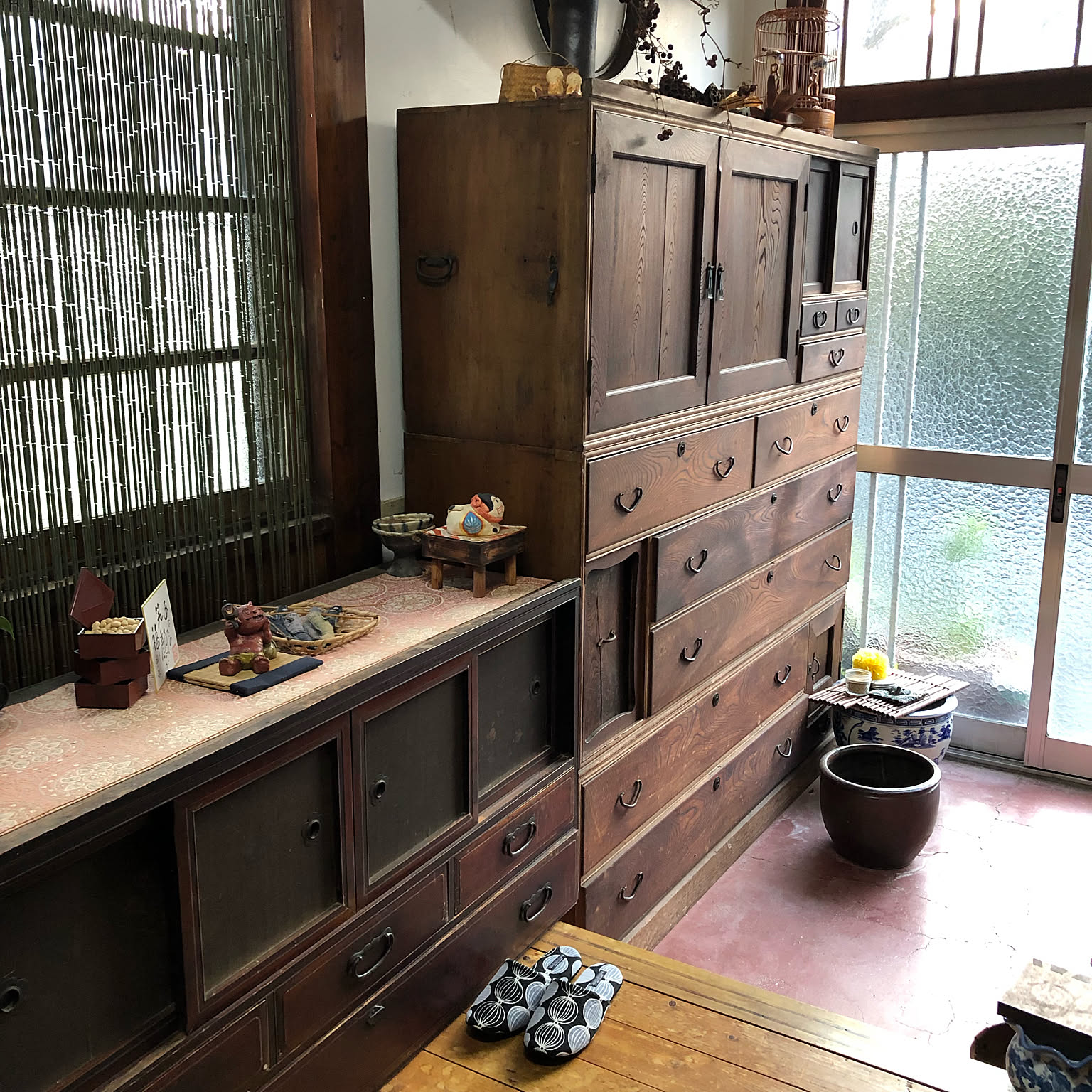 楽天市場】小さな茶箪笥 日本 アンティーク 家具 小物収納 和風