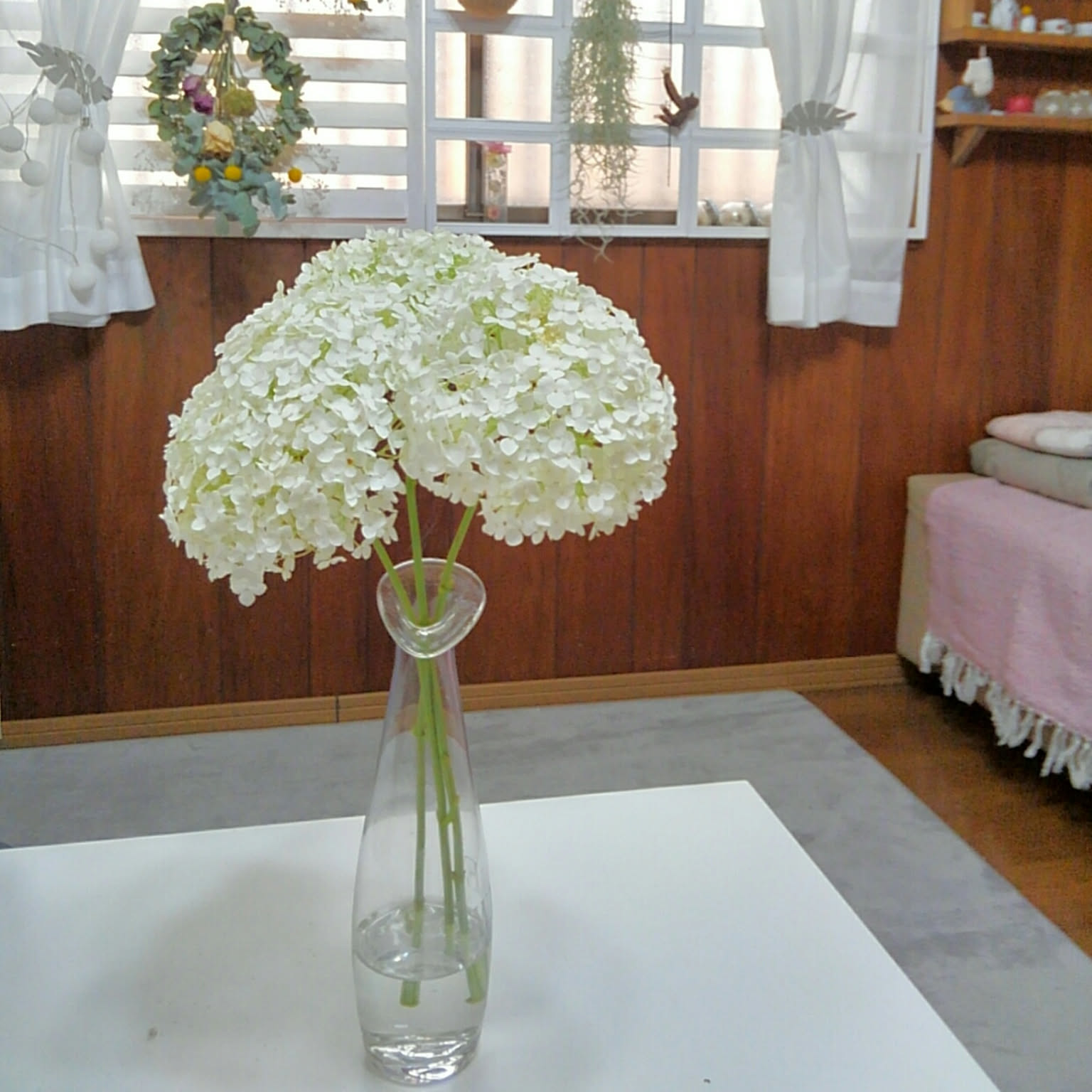 ガラス製品 まとめ ・デキャンタ ・フラワーベース等 木とリューズガラスを組み合わせたフラワーベース ヒル | shesay(志成