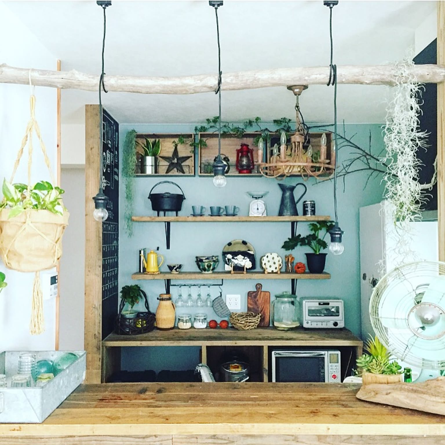 沖縄やちむん飾り棚アンティークレトロビンテージ家具