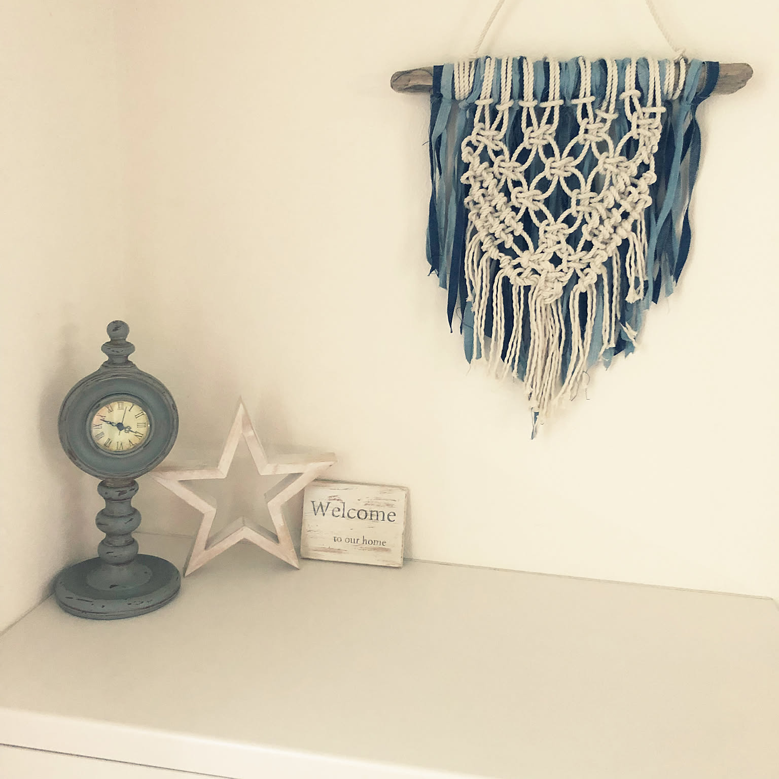 No.32ෆ‪マクラメෆ‪bagチャームෆ‪vintageデニムෆ‪‬‬‬‬