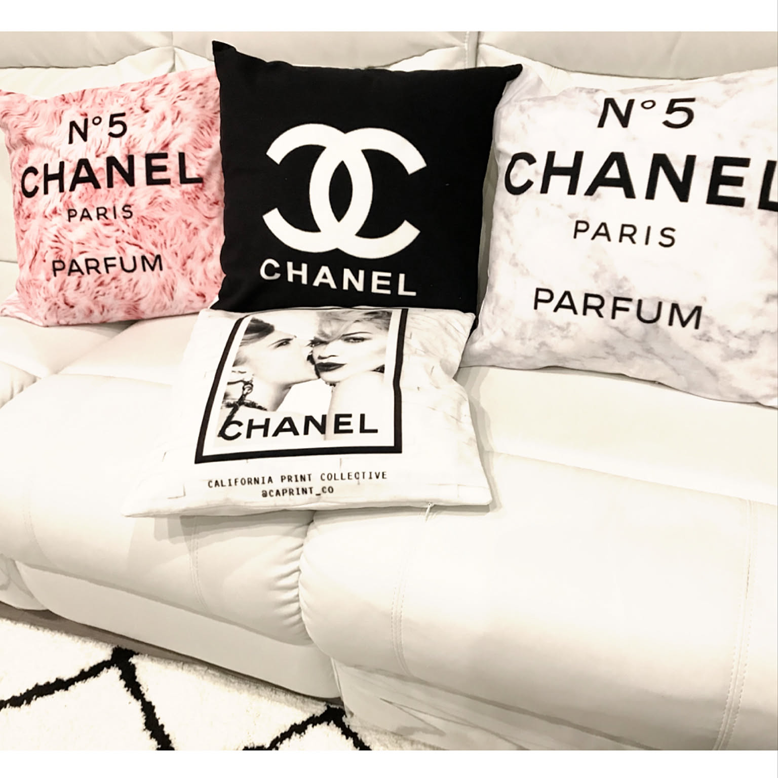 シャネル 枕カバー クッション chanel 抱き枕カバー 車用 北欧風
