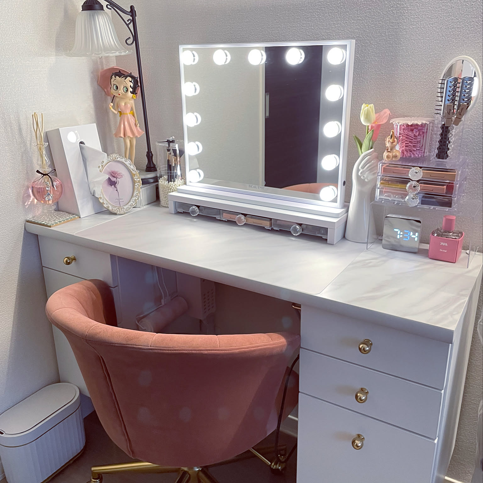 ☆きなこ☆フランフラン大理石ドレッサー&チェアセット ☆きなこ様専用