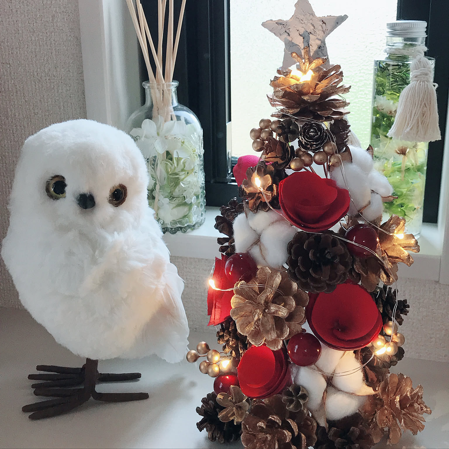 クリスマスツリー フクロウの置物のおすすめ商品とおしゃれな実例