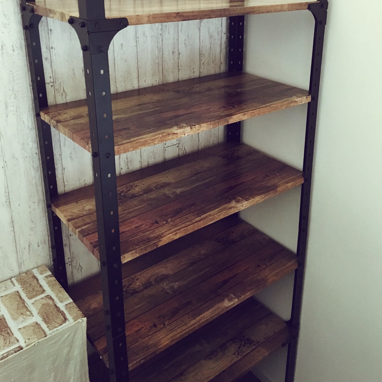 スチールラック【リメイク品・タックシート加工】 スチールラック【リメイク品・タックシート加工】