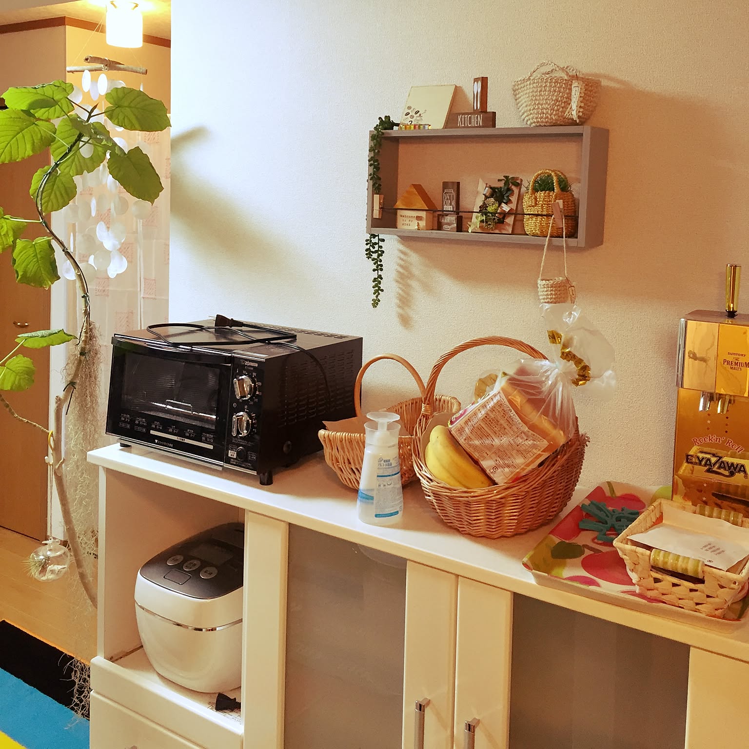 3月31日まで！キッチンボード 【ナフコ】 一人暮らし キッチン収納