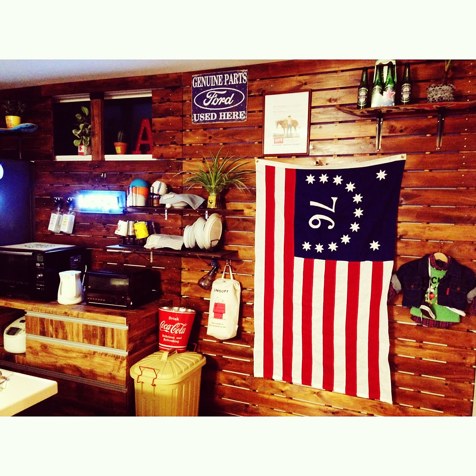 Vintage風　アメリカン　男前　　　
シンプルデザイン革ブレスレット 楽天市場】永久保存版｢GARAGE VINTAGE｣5連奏 高級アートパネル(額入り