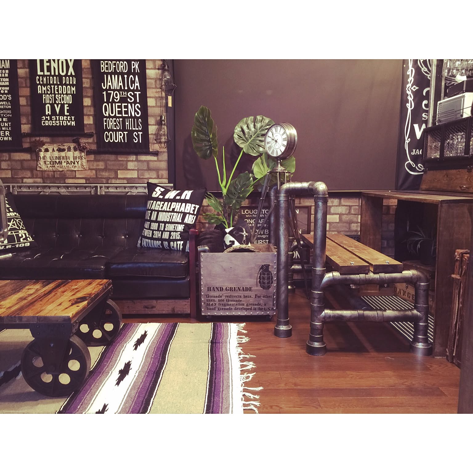 インダストリアル ミリタリーBOXのおしゃれなインテリア・部屋・家具の