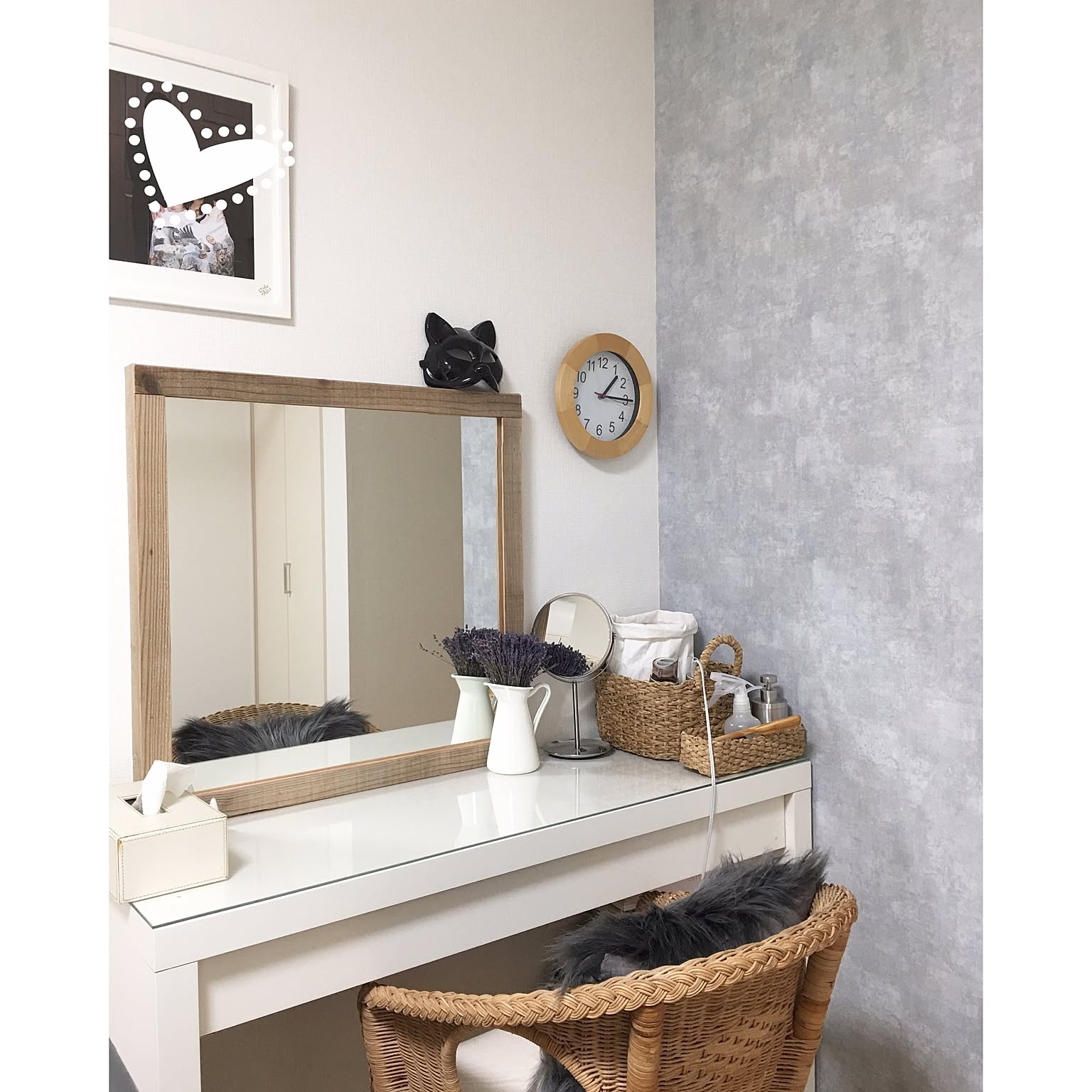 【最終】フレンチアンティーク IKEA  マルム　リメイク　白家具 MALM マルム ドレッシングテーブル, ホワイト, 120x41 cm - IKEA