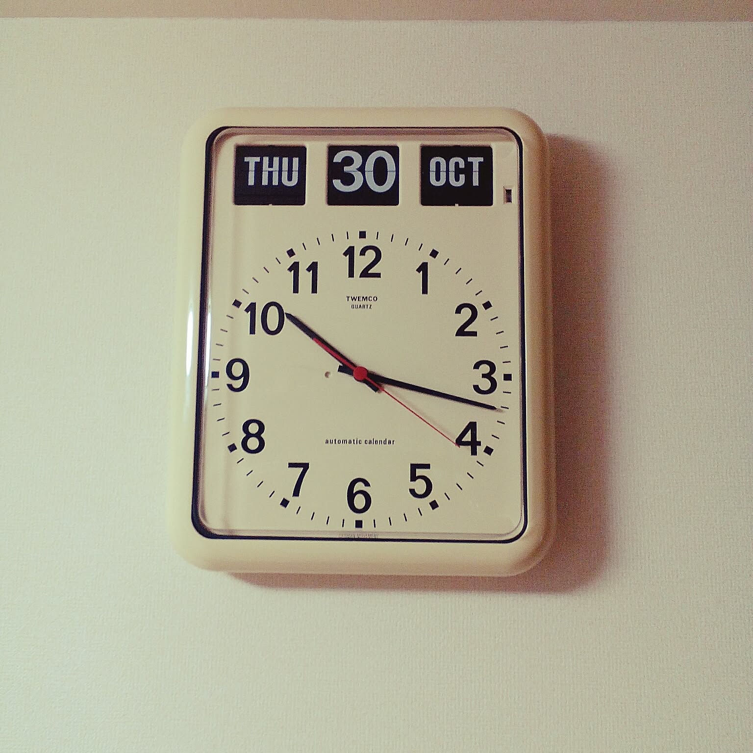 トゥエンコ　ジャンク　直せる方　壁掛け時計 ノア精密 掛け時計 プラターフ 防災 直径31cm （ 壁掛け時計