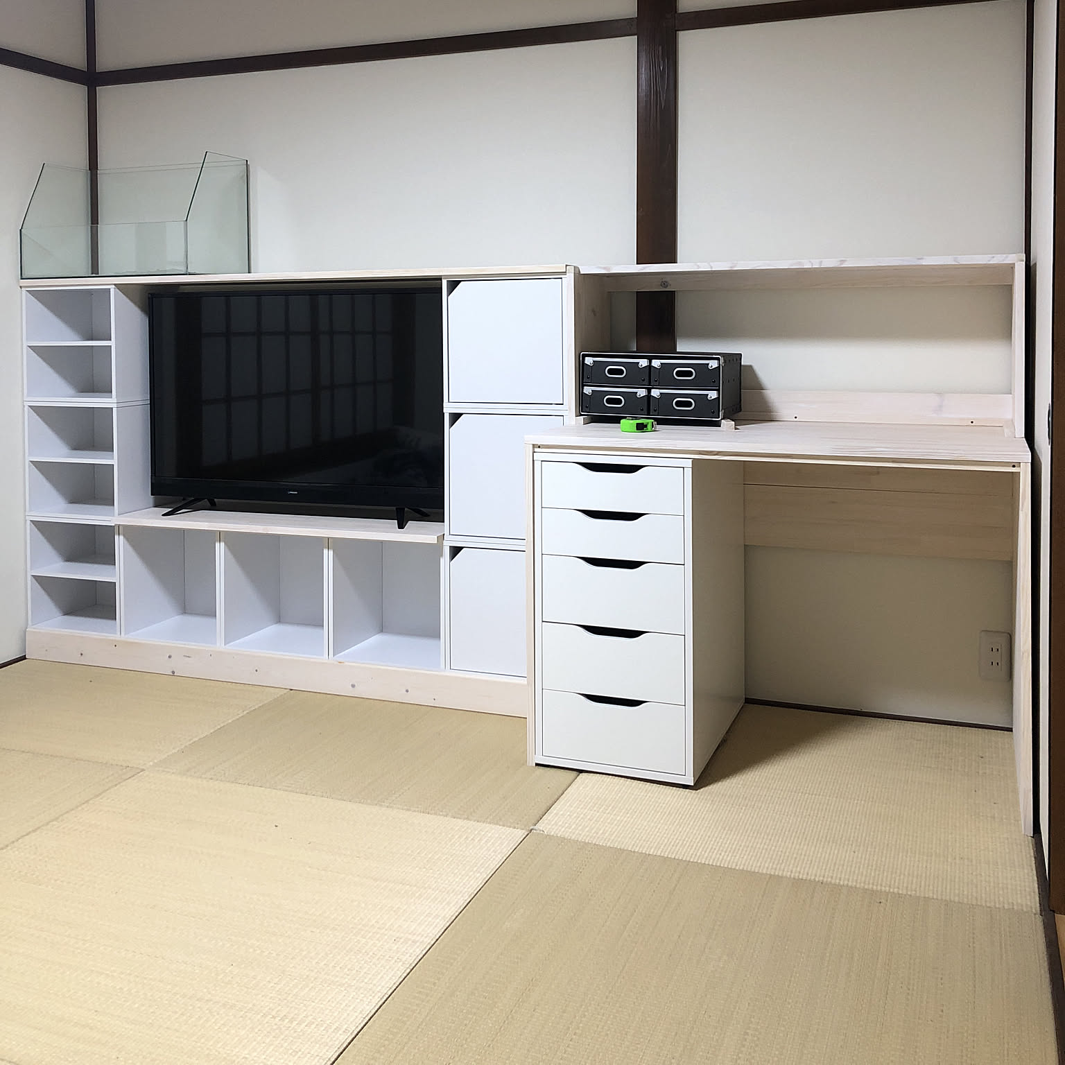 ハンドメイド♡♡オシャレなテレビ台 職人手作り 一点物 天然木 ハンドメイド テレビボード TVボード