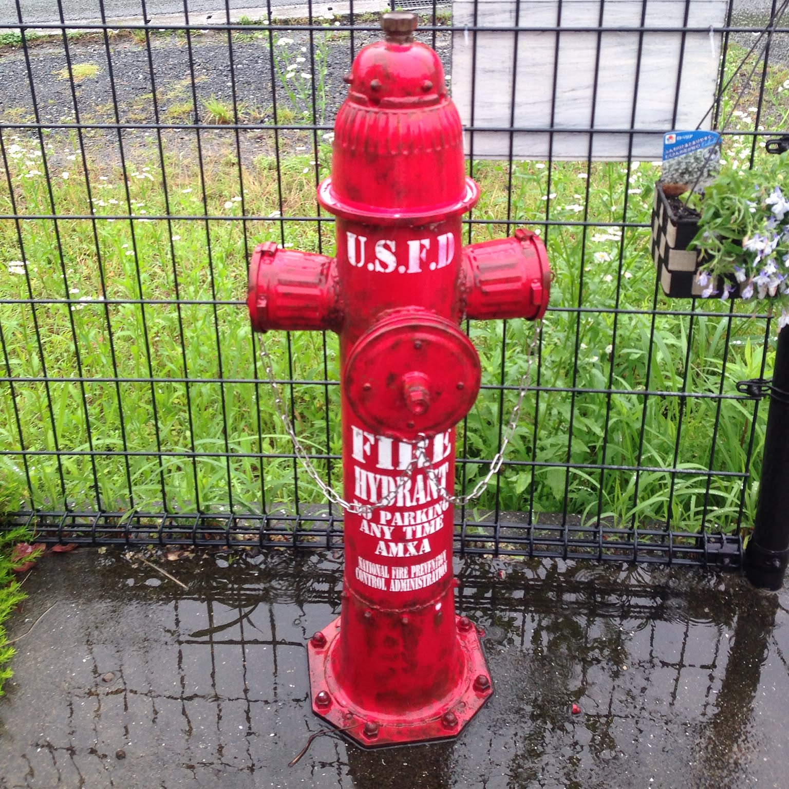 アメリカン消火栓風レトロ調パイプハイスタンドテーブル アメリカン消火栓風レトロ調パイプハイスタンドテーブル アメリカン