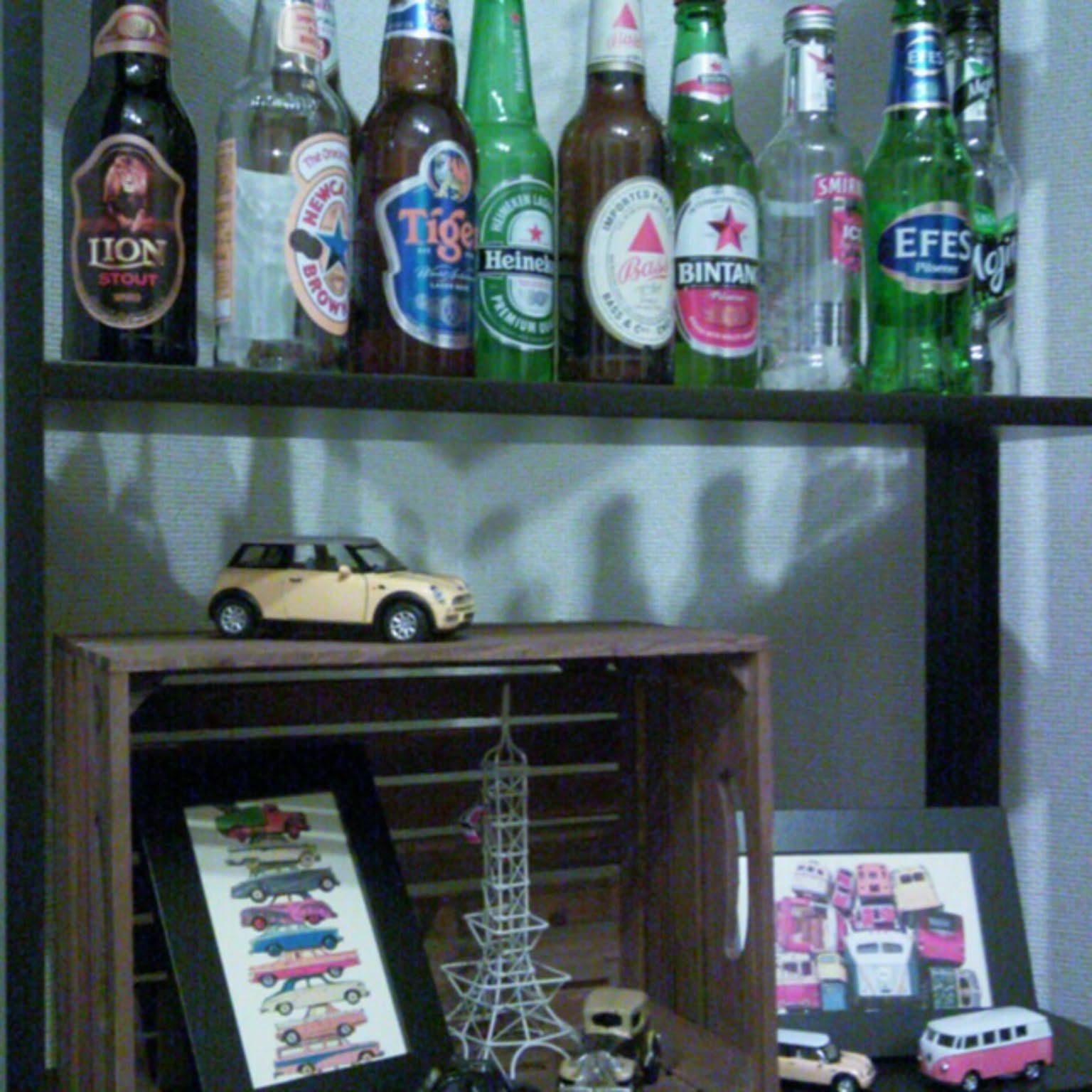 ビール瓶コレクションのインテリア実例 ｜ RoomClip（ルームクリップ）