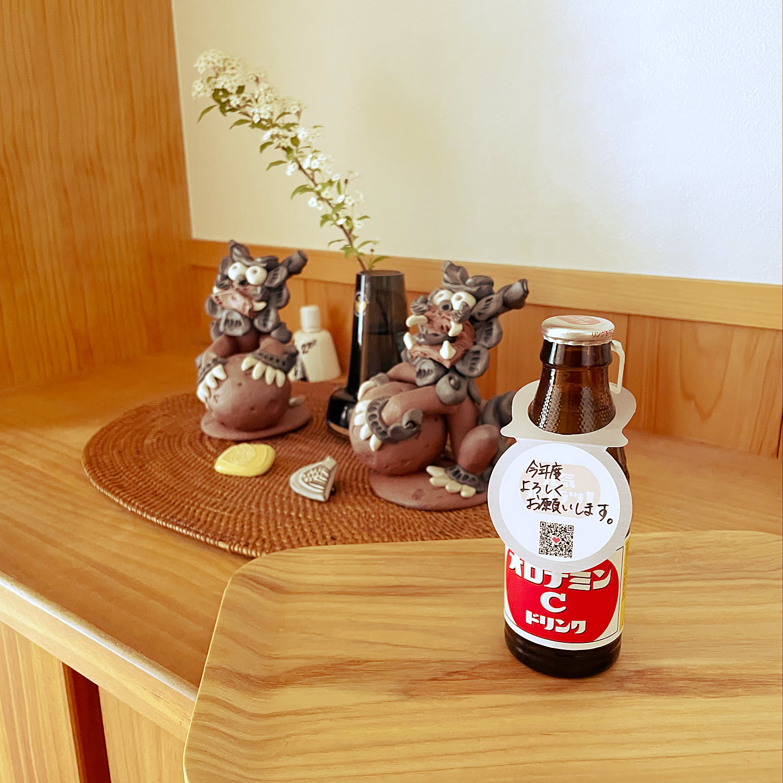 ⭐玄関の置物 石像 ラクササ ペア H30cm 置き物 オブジェ インテリア バリ風