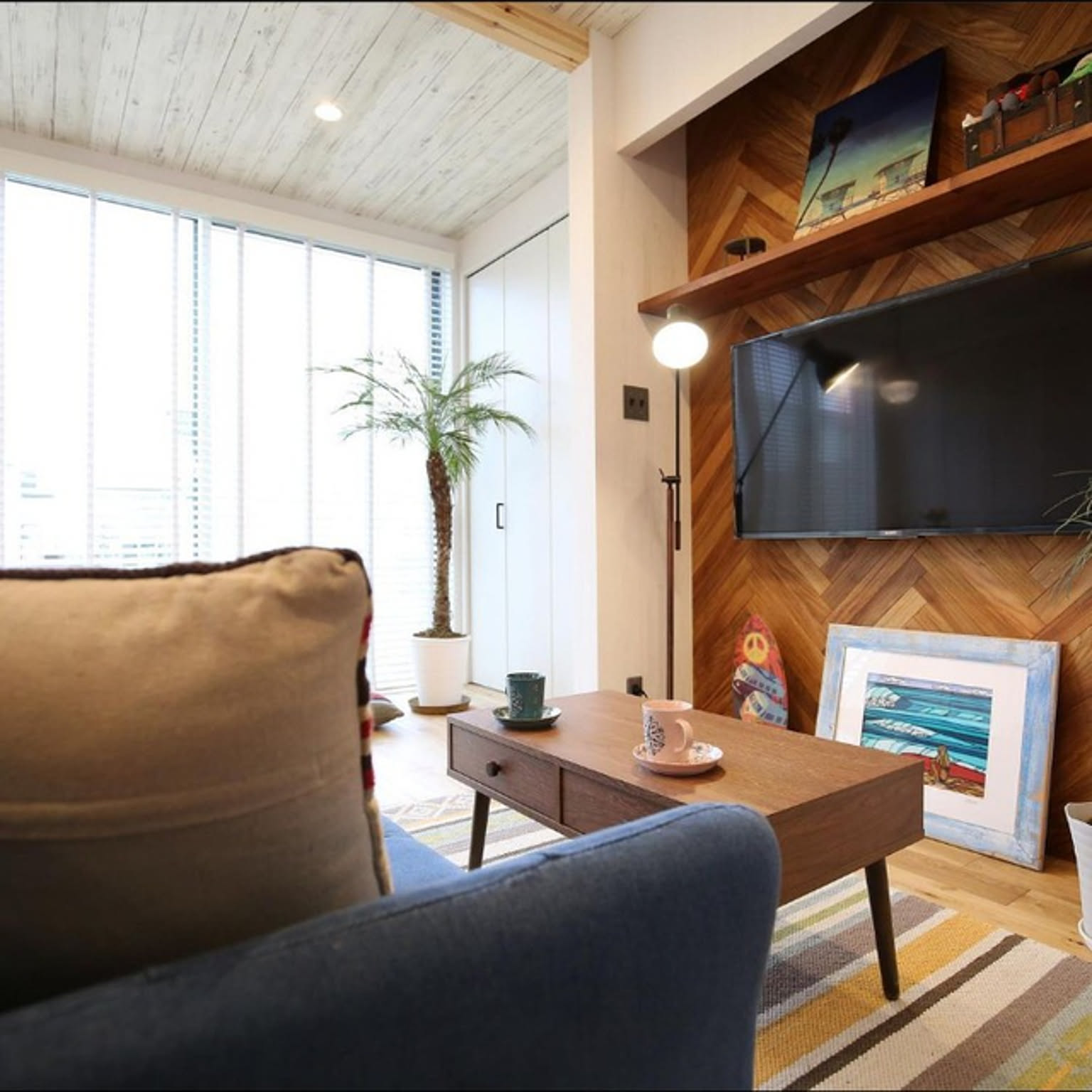 部屋全体/西海岸/カリフォルニアスタイル/西海岸インテリア/ハワイアン