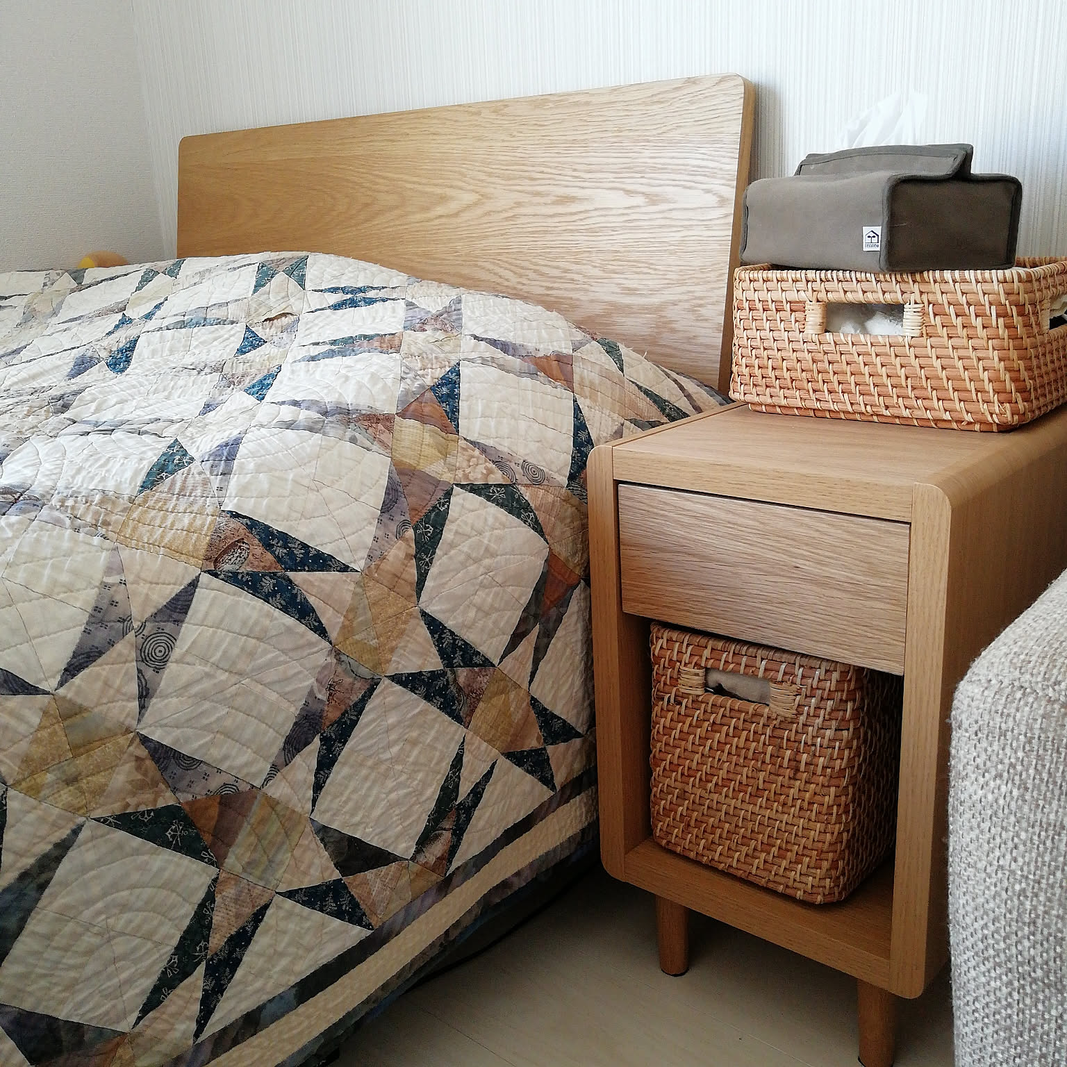 パッチワークキルト ベッドカバー手作りのおすすめ商品とおしゃれな