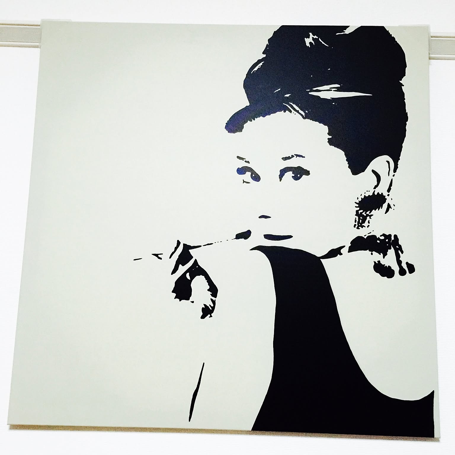 美品✨オードリーヘップバーン IKEA 廃盤品 アートパネル 90x90cm