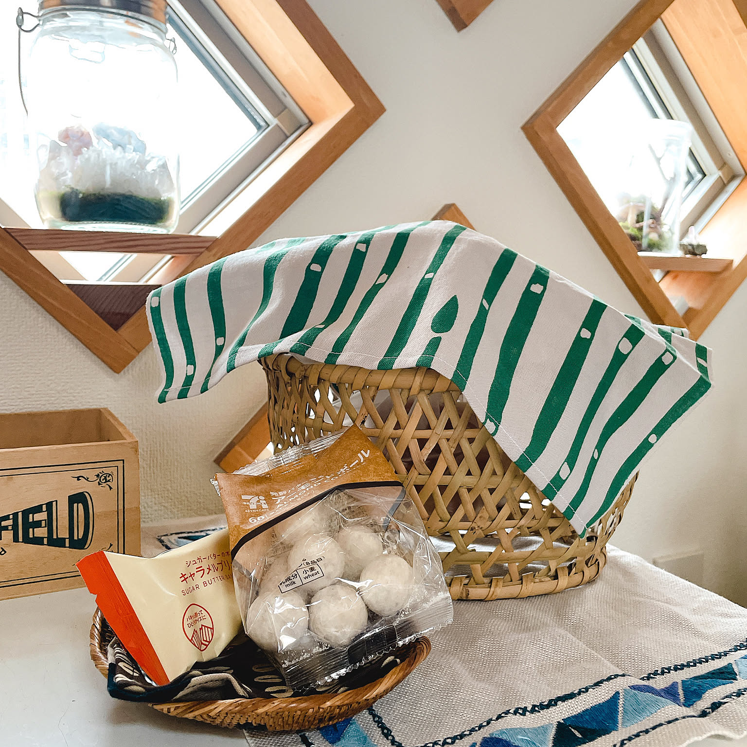 クルミカゴトレイ皿ザル