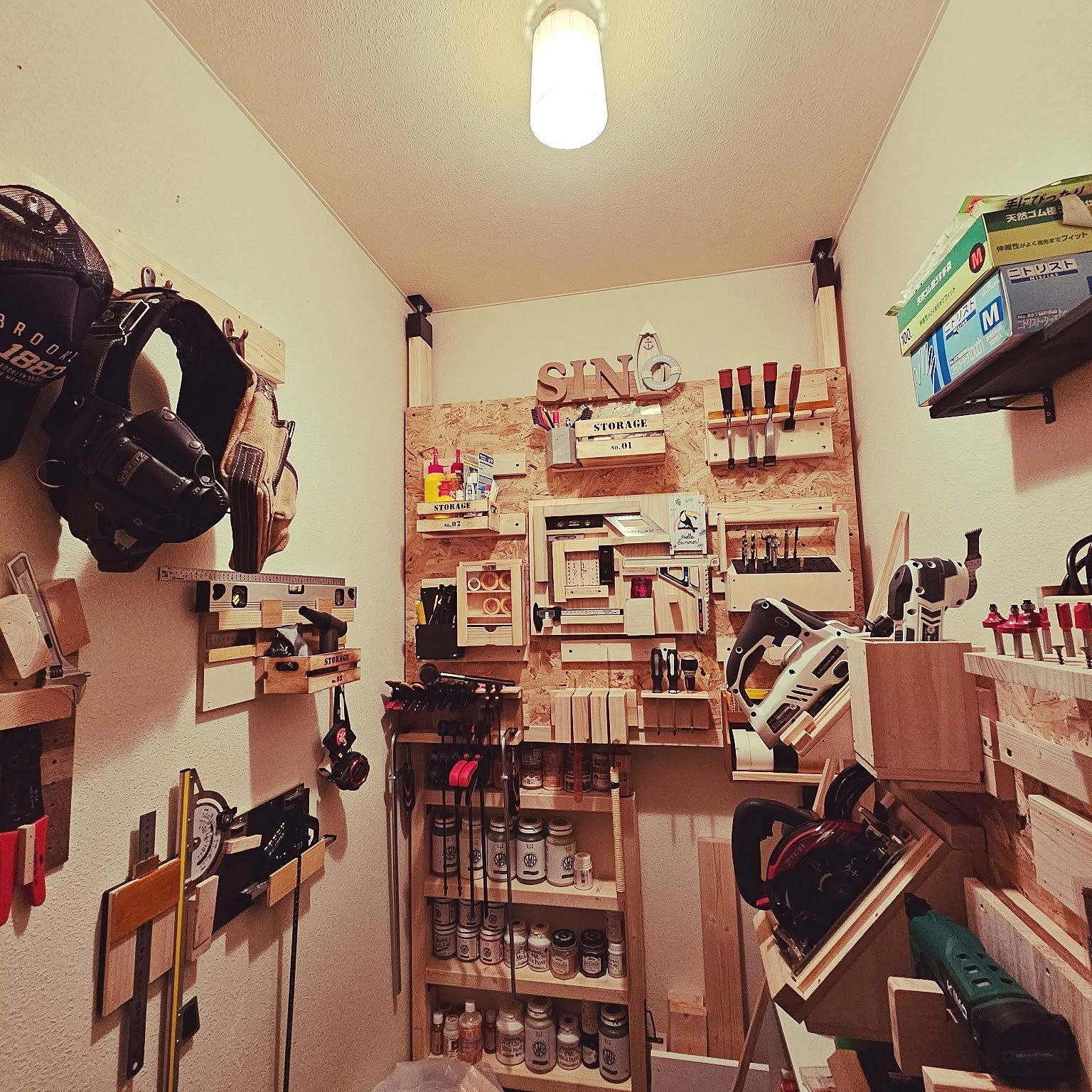 DIY 工具壁面収納のインテリア・手作りの実例 ｜ RoomClip（ルーム