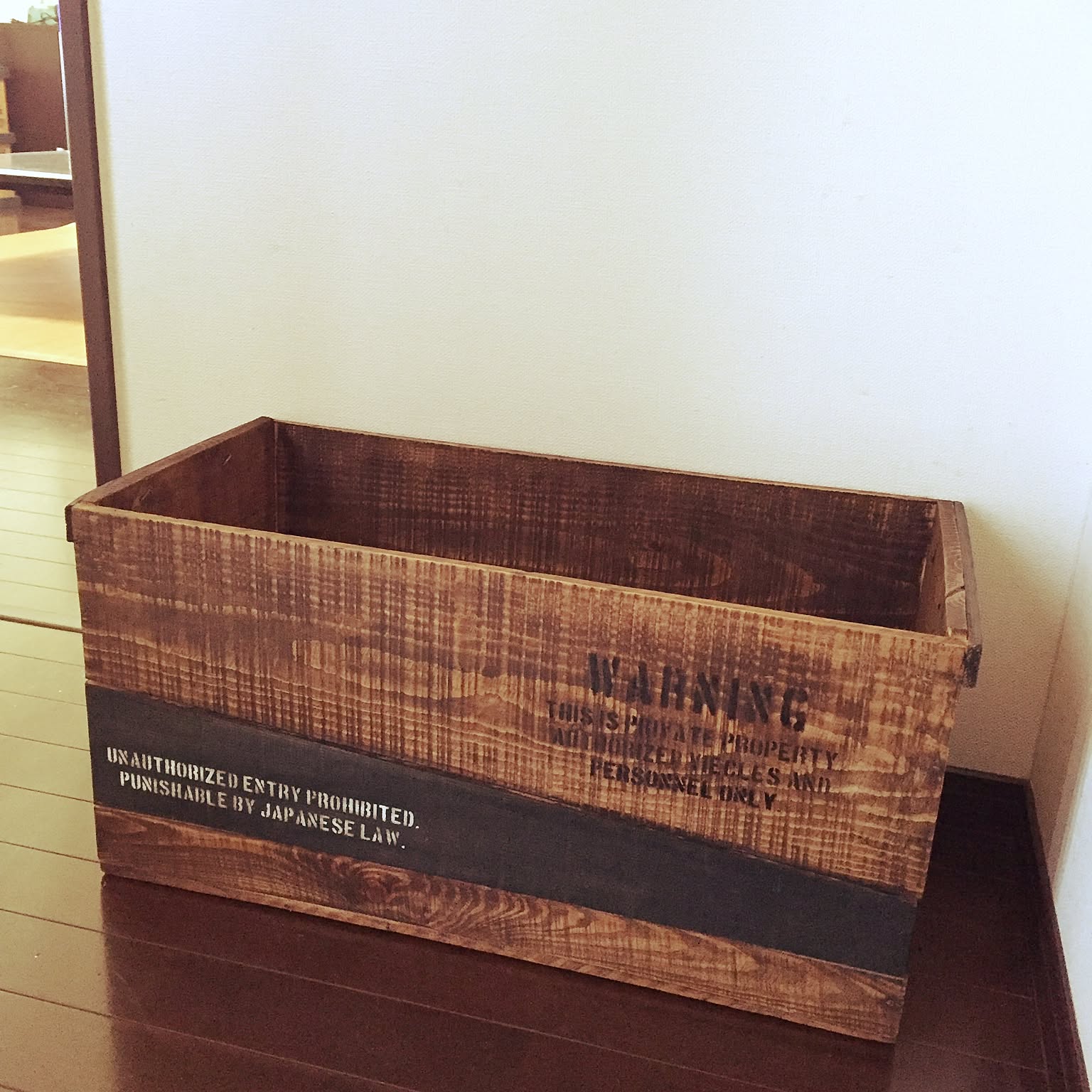 りんご箱風 ブライワックス仕上 チューダーオーク